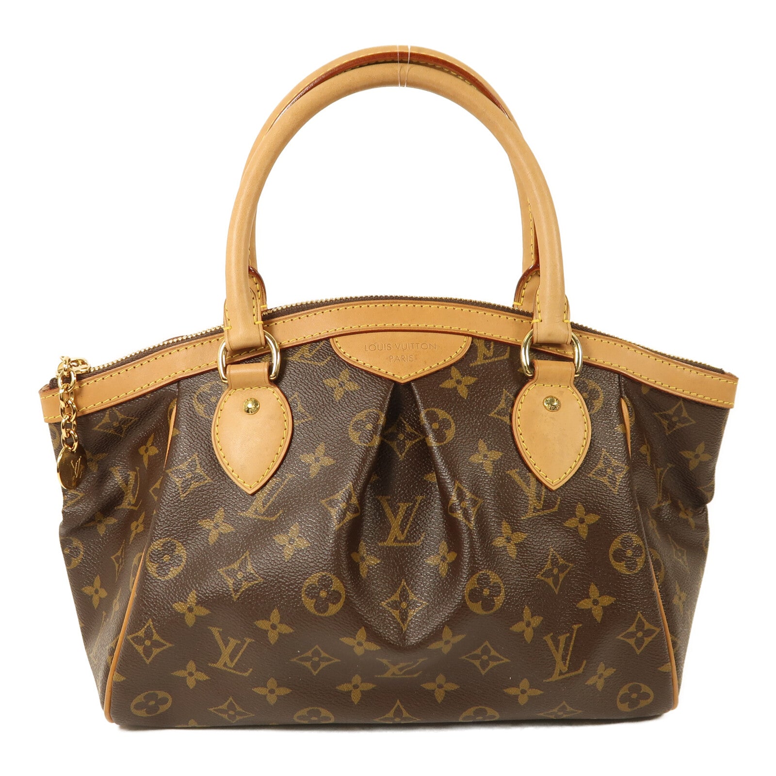 LOUIS VUITTON Monogram Tivoli PM金扣手挽袋