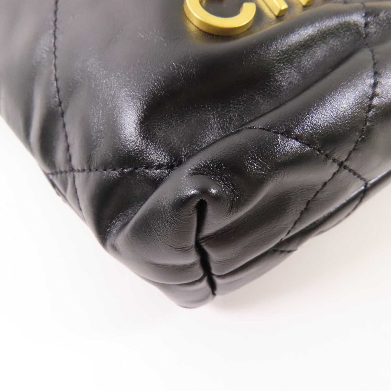 CHANEL 牛皮皮革C22 Mini金扣鏈帶肩背袋