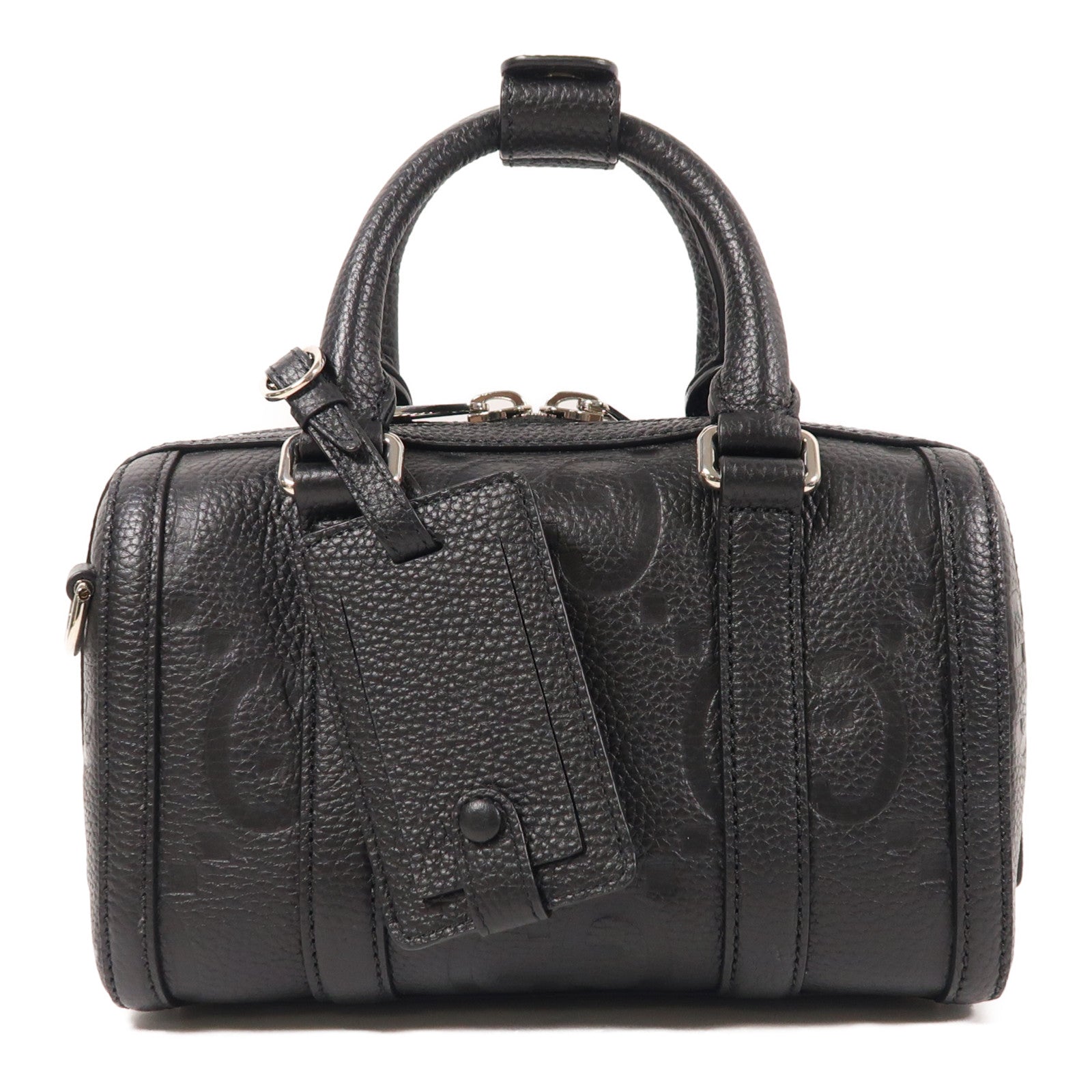 GUCCI 【激減優惠】牛皮皮革Jumbo GG銀扣手挽肩背兩用袋