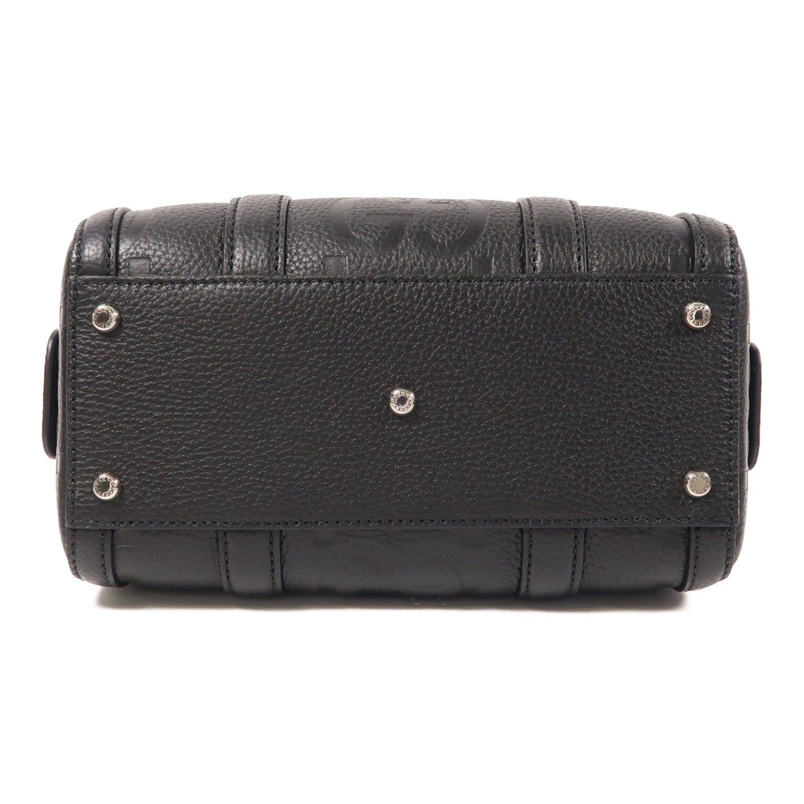 GUCCI GG SHW Jumbo GG 2 Way Shoulder Bag 725292 Calfskin Leather Black