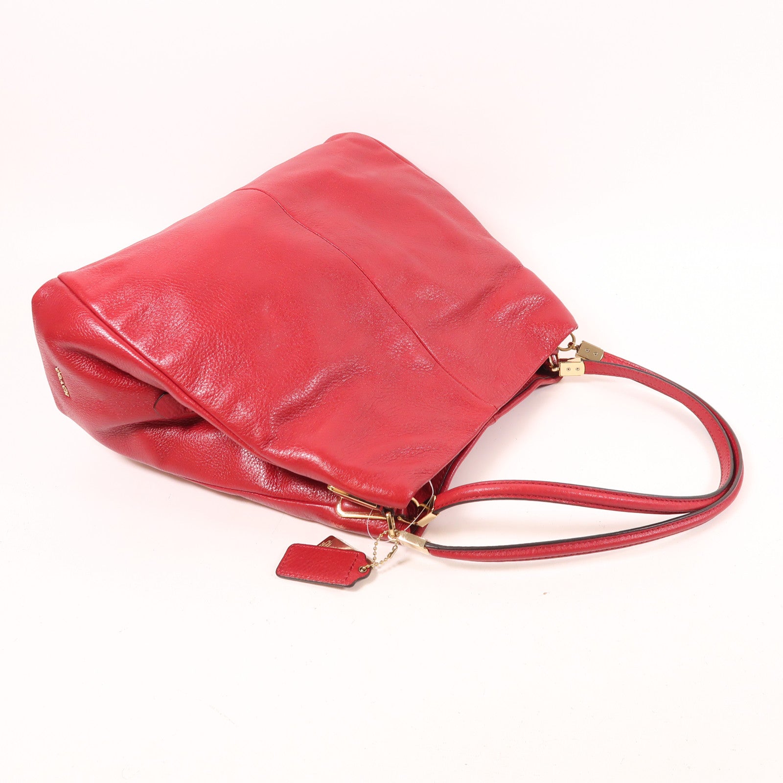 COACH 皮革Shoulder Bag金扣肩背袋