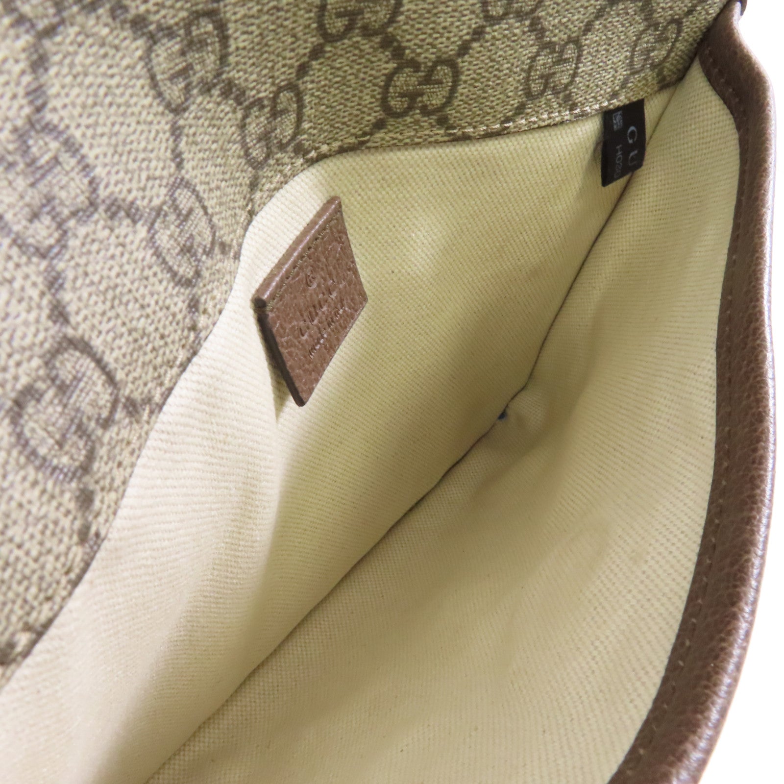GUCCI 【激減優惠】塗層帆布Neo Vintage GG Supreme金扣腰包啡色
