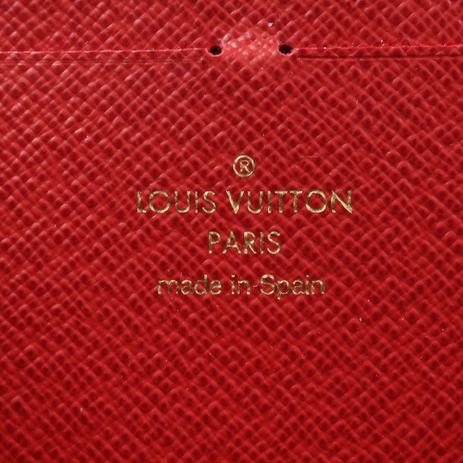 LOUIS VUITTON Damier Clemence Wallet金扣長錢包