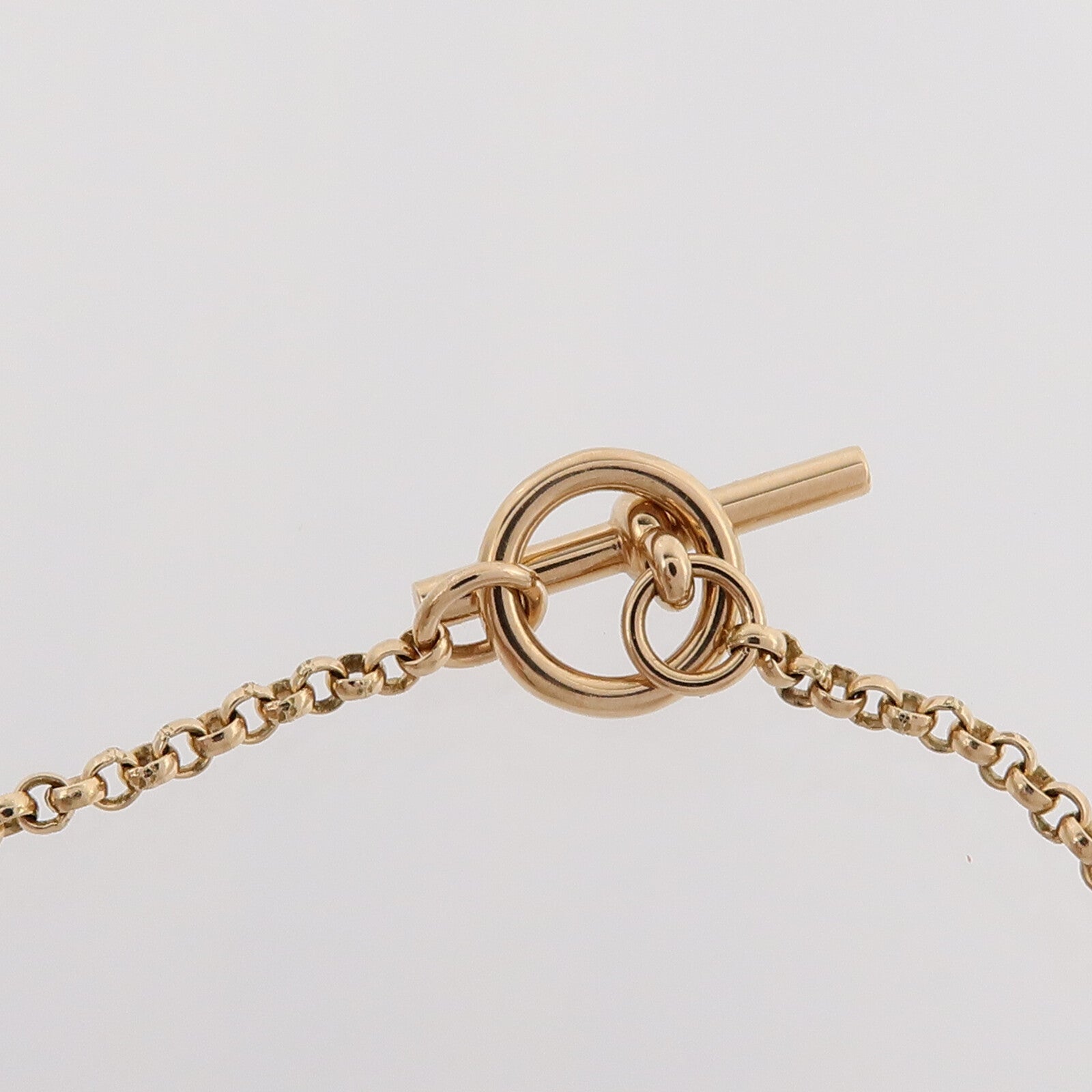 HERMES 18K玫瑰金Ex-Libris Bracelet鑽石手鏈
