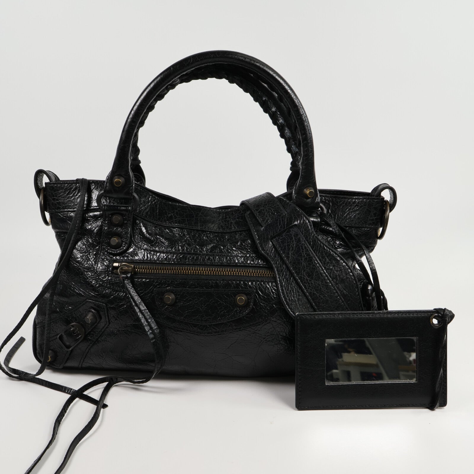 BALENCIAGA 羊皮皮革Le City First手挽肩背兩用袋
