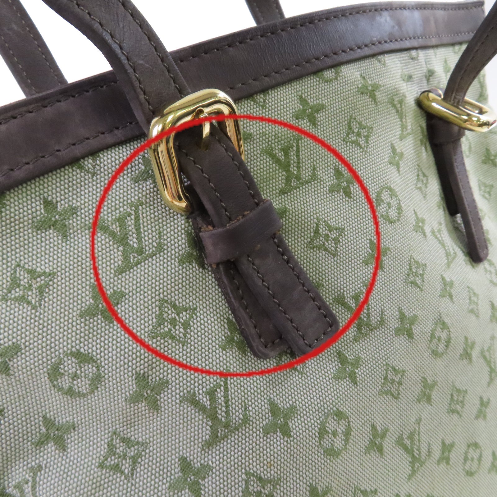 LOUIS VUITTON Monogram Mini Francoise 2Way Shoulder Bag金扣手挽肩背兩用袋綠色