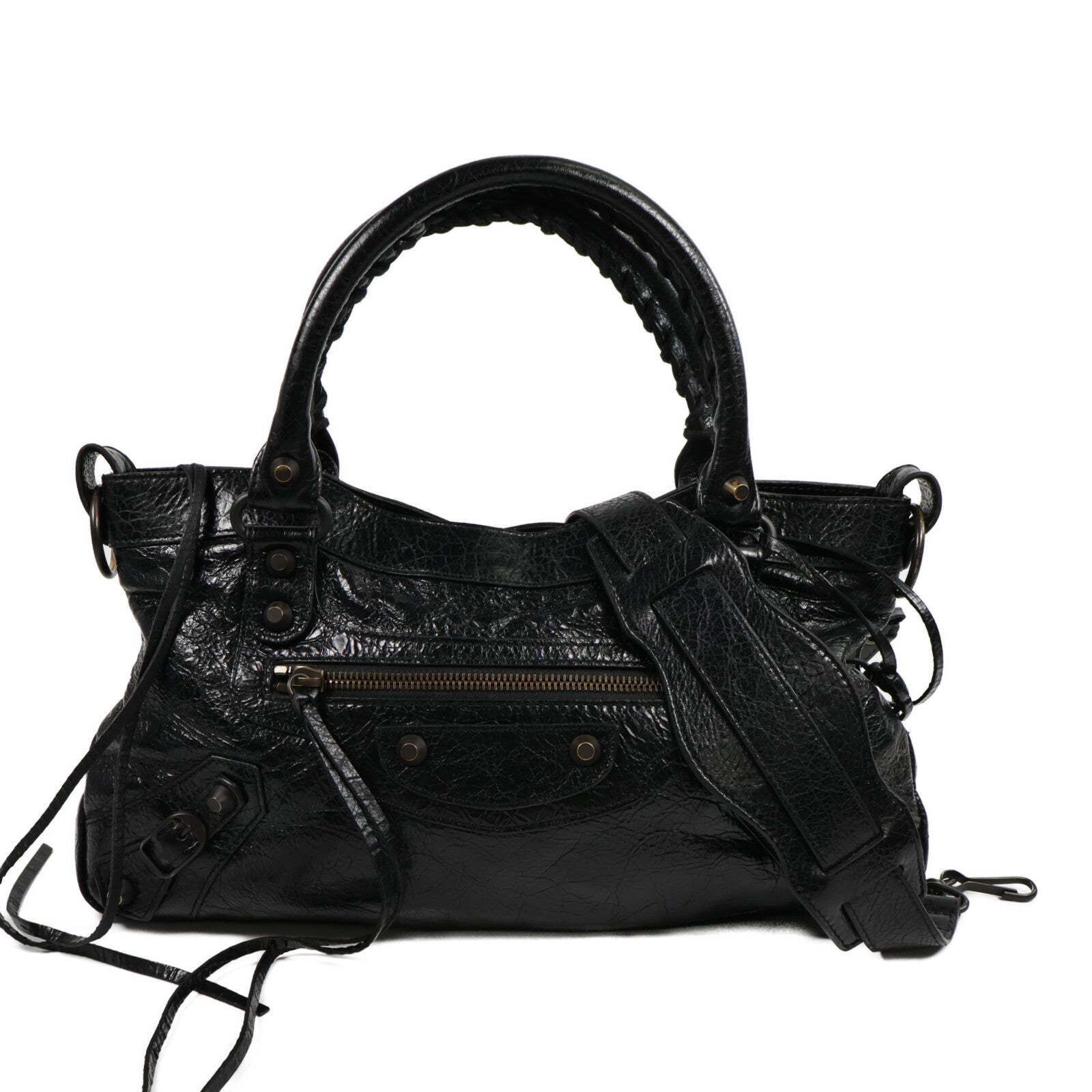 BALENCIAGA 羊皮皮革Le City First手挽肩背兩用袋