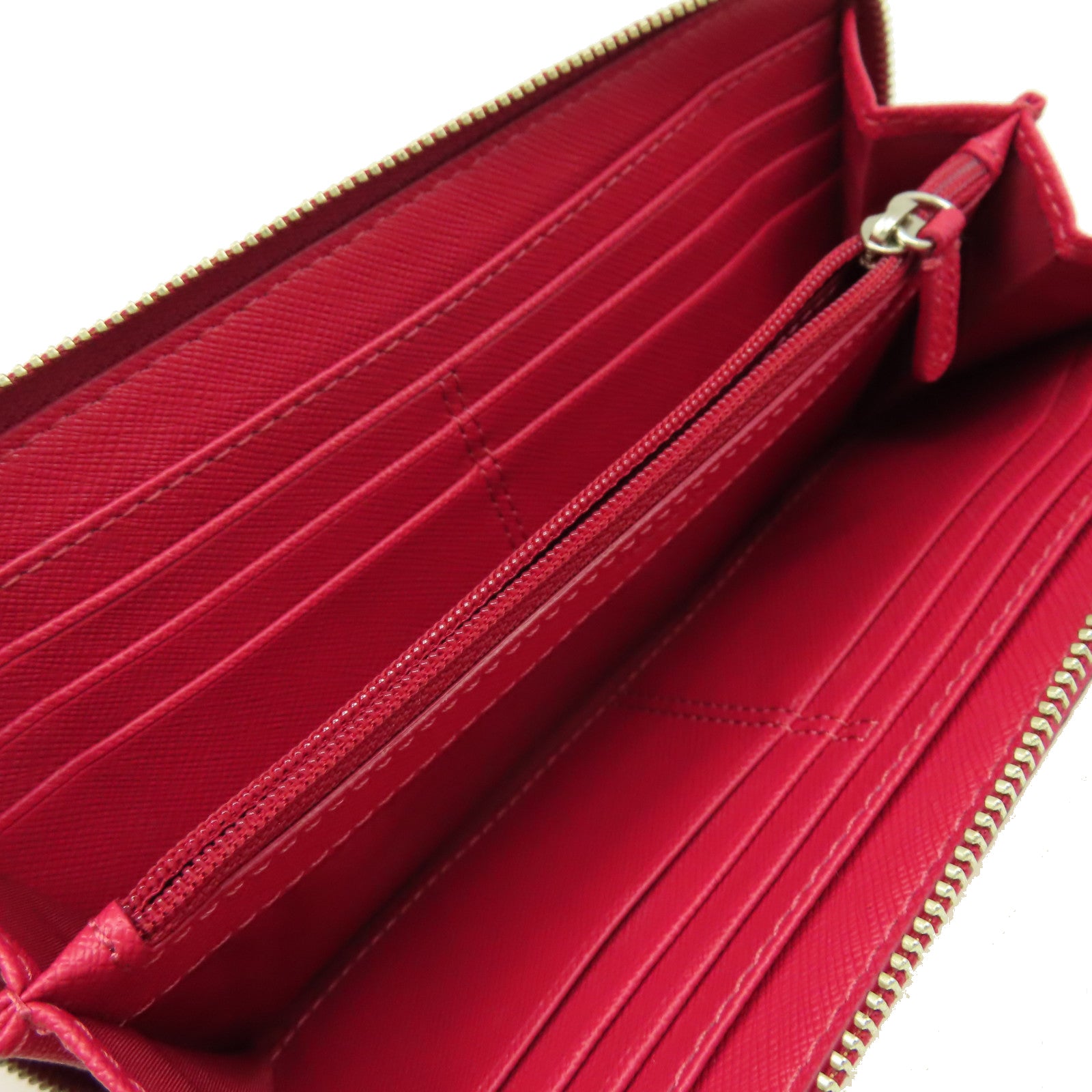 COACH 【激減優惠】牛皮皮革Zipper Long Wallet拉鏈長錢包酒紅色