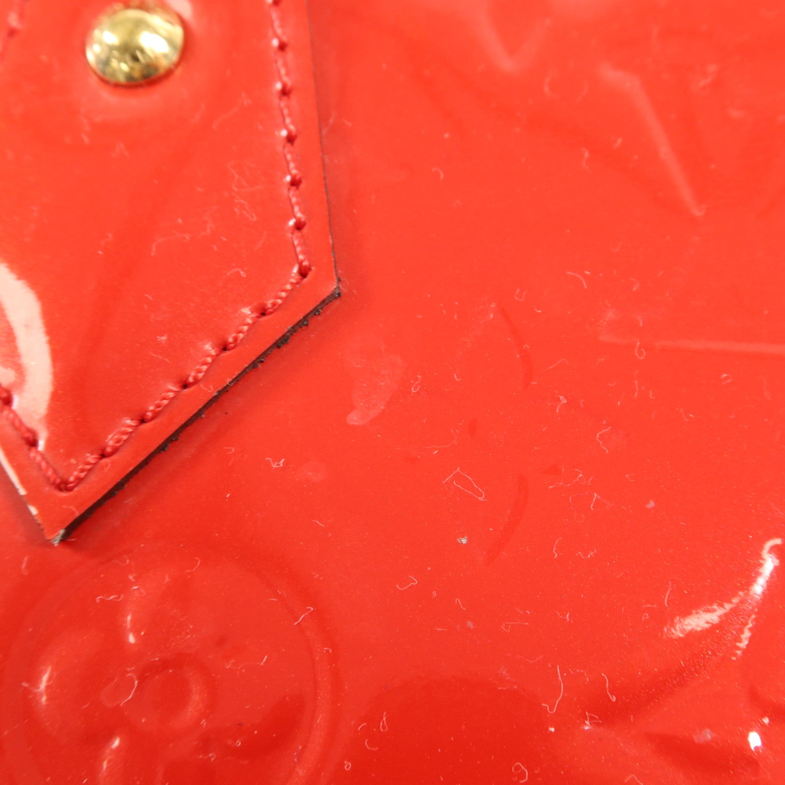 LOUIS VUITTON Monogram Vernis Alma BB金扣手挽肩背兩用袋