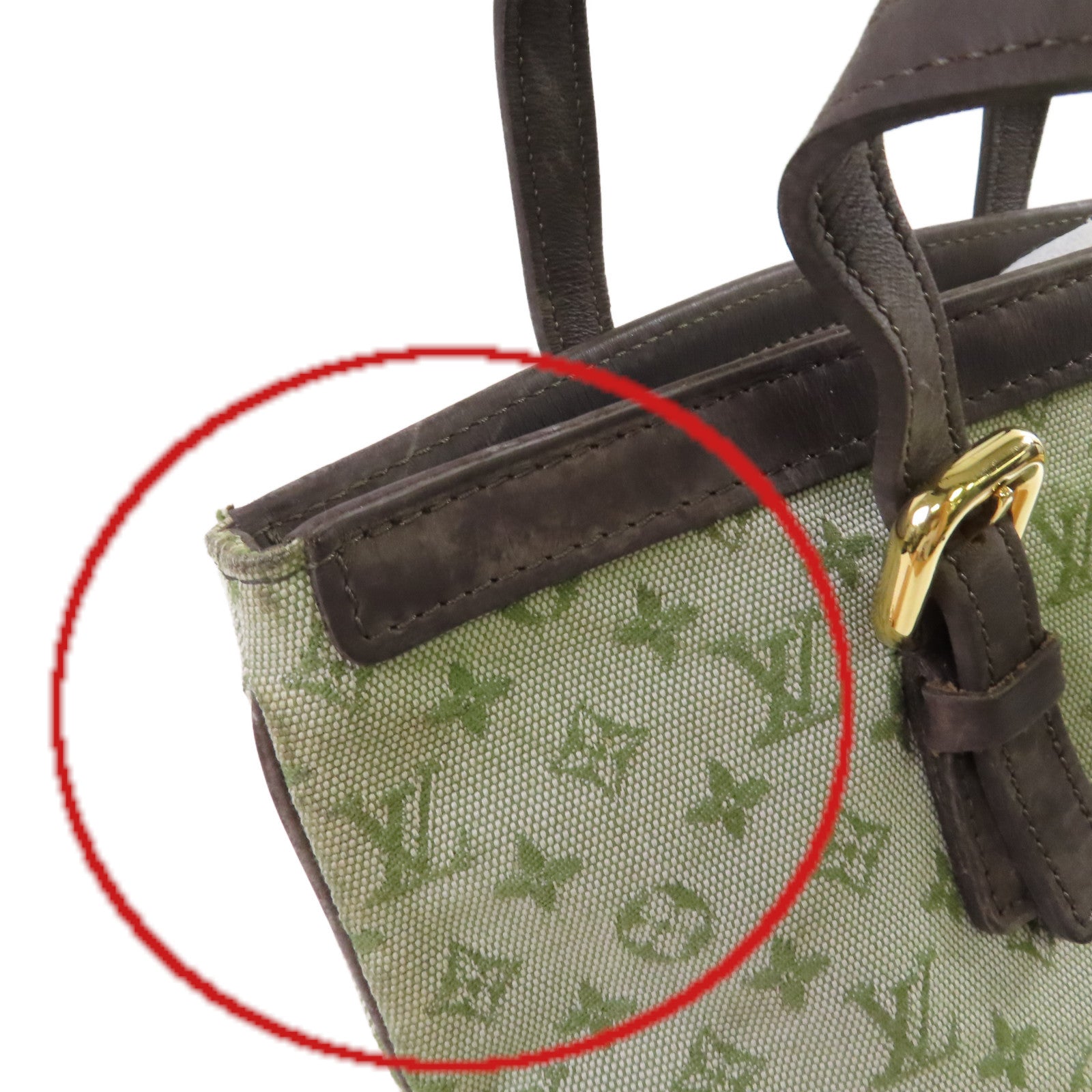 LOUIS VUITTON Monogram Mini Francoise 2Way Shoulder Bag金扣手挽肩背兩用袋綠色