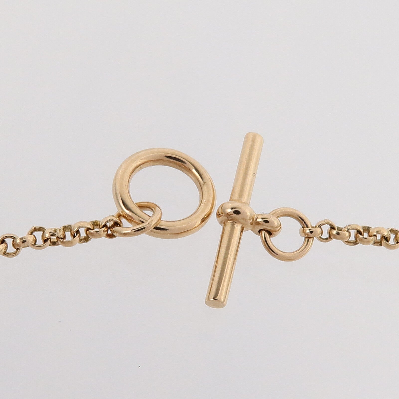 HERMES 18K玫瑰金Ex-Libris Bracelet鑽石手鏈