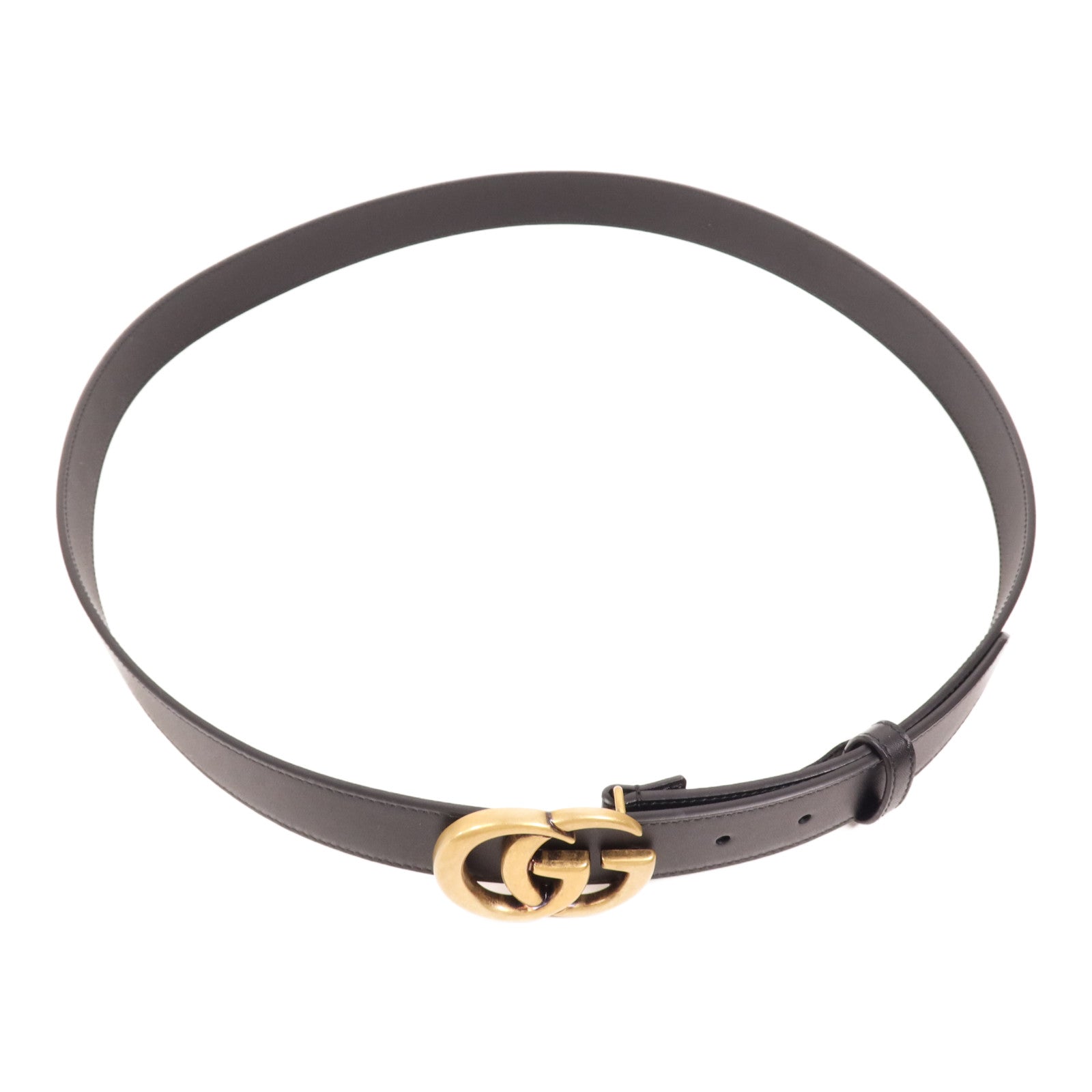 GUCCI 牛皮皮革Belt金扣皮帶