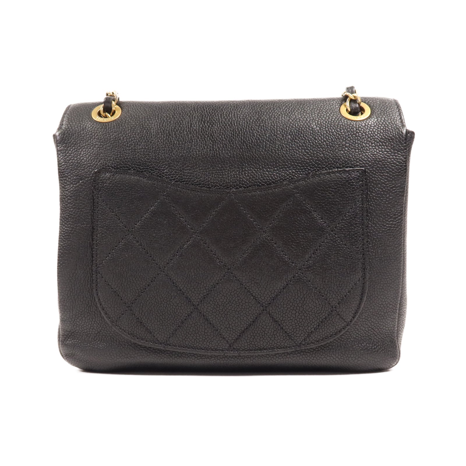 CHANEL 【激減優惠】牛皮皮革Chain Shoulder金扣鏈帶肩背袋