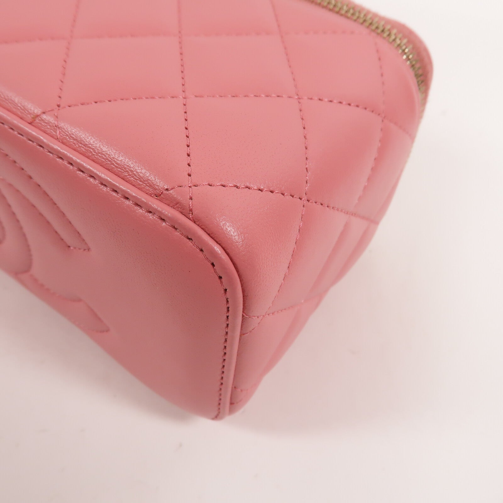 CHANEL 羊皮皮革Handle Vanity Case鏈帶手挽肩背兩用袋
