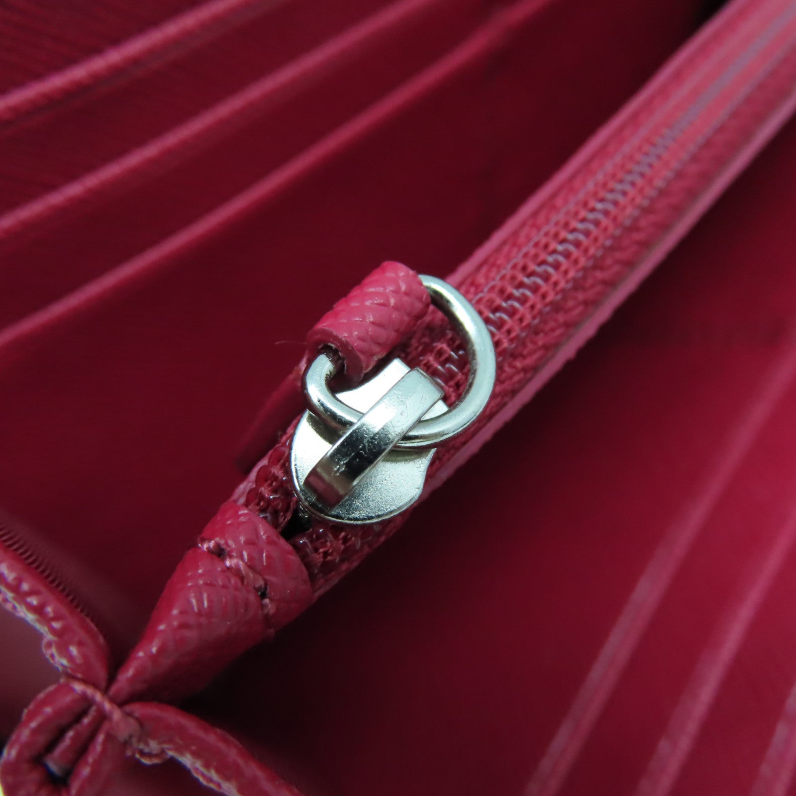 COACH 【激減優惠】牛皮皮革Zipper Long Wallet拉鏈長錢包酒紅色