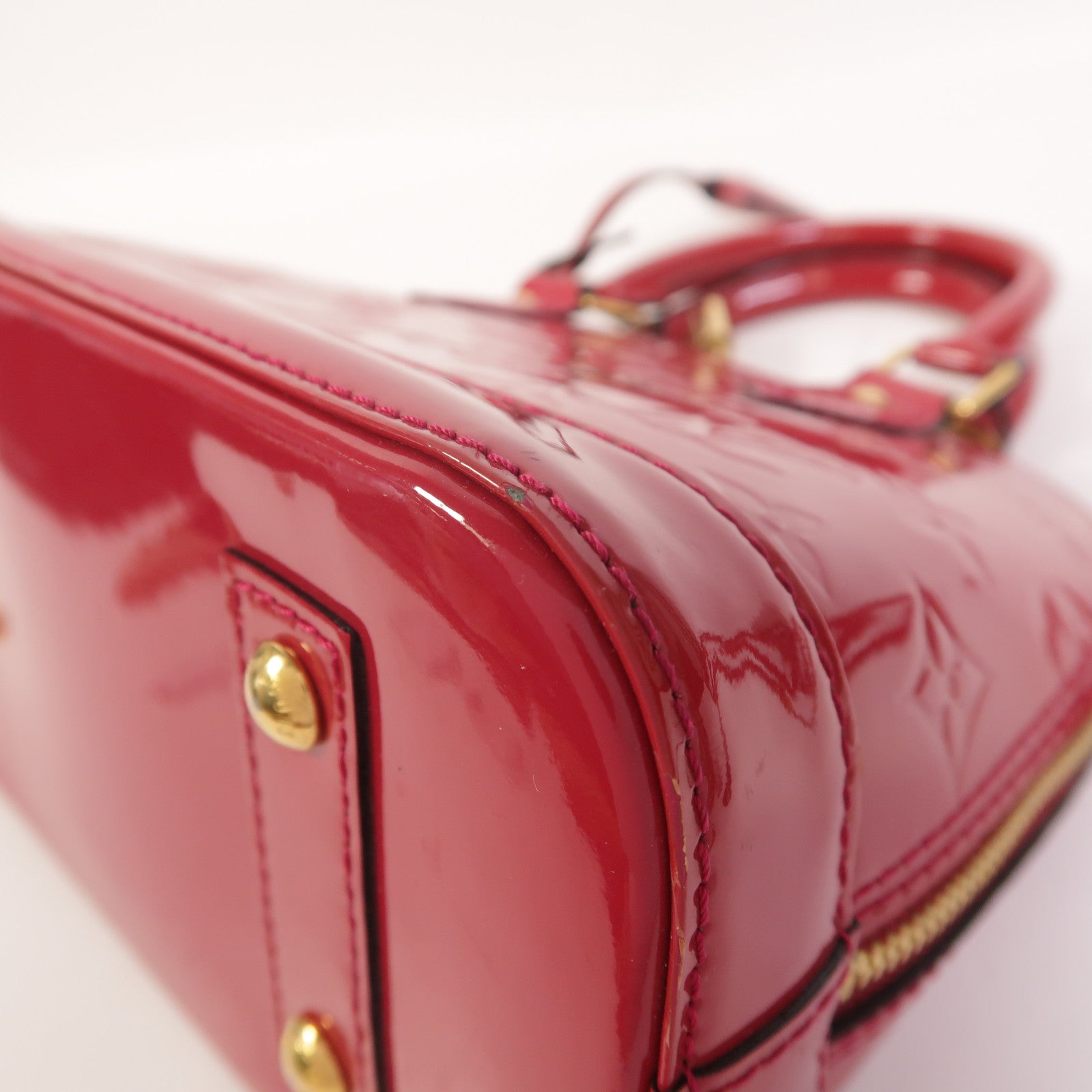 LOUIS VUITTON Monogram Vernis Alma BB手挽肩背兩用袋