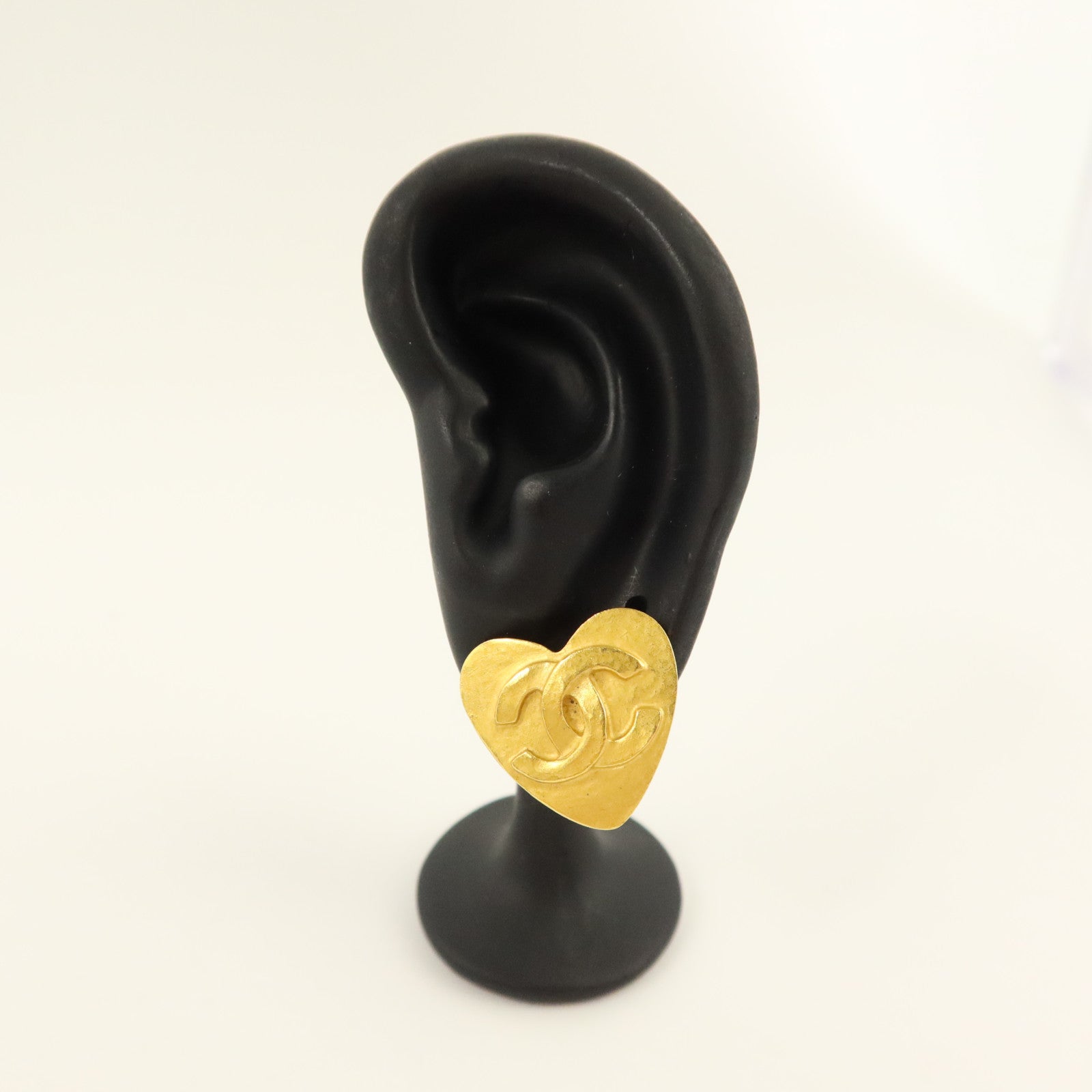CHANEL 金屬Vintage Heart Clip-On Earrings耳環