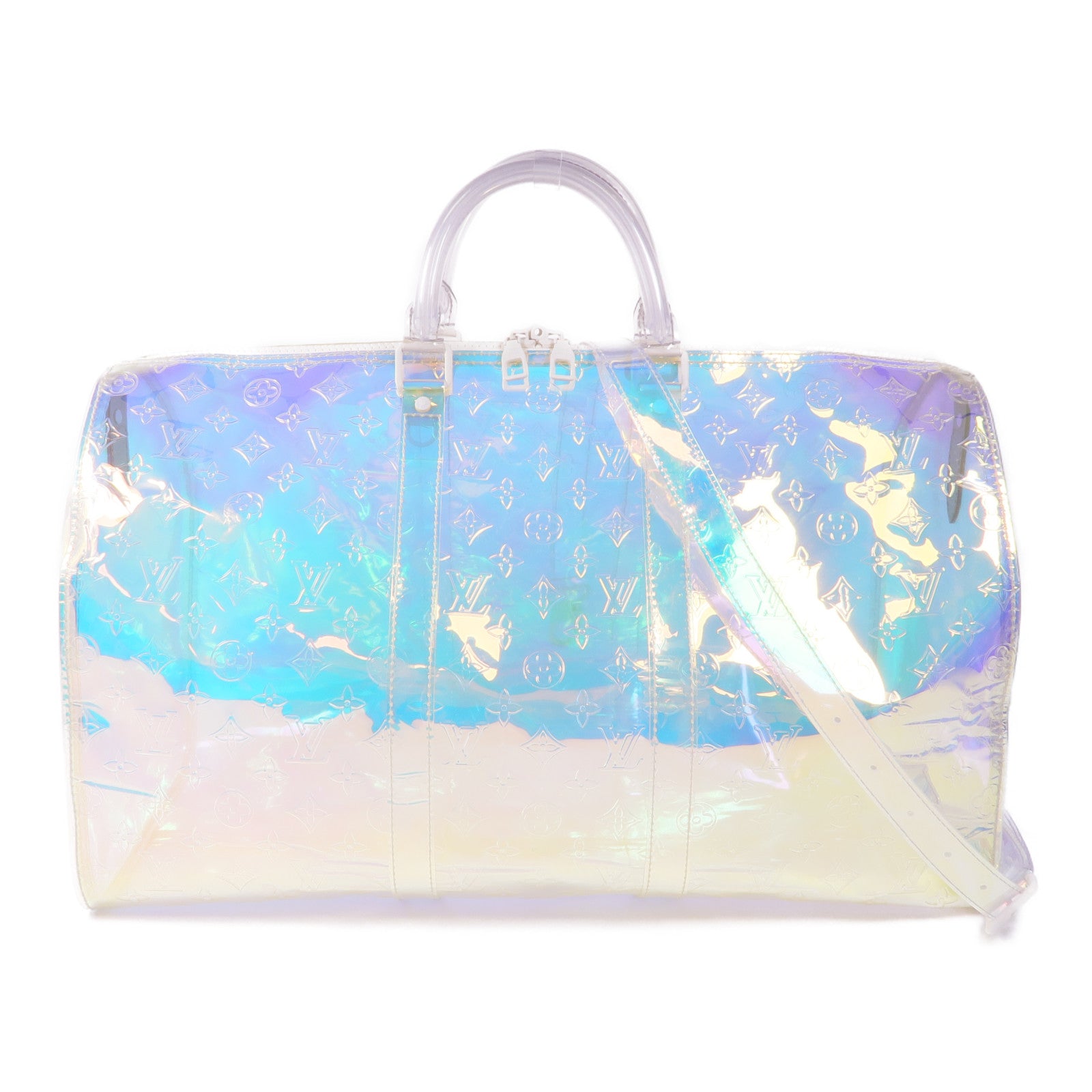 LOUIS VUITTON 【激減優惠】Monogram Prism Keepall Bandouliere 50手挽肩背兩用袋