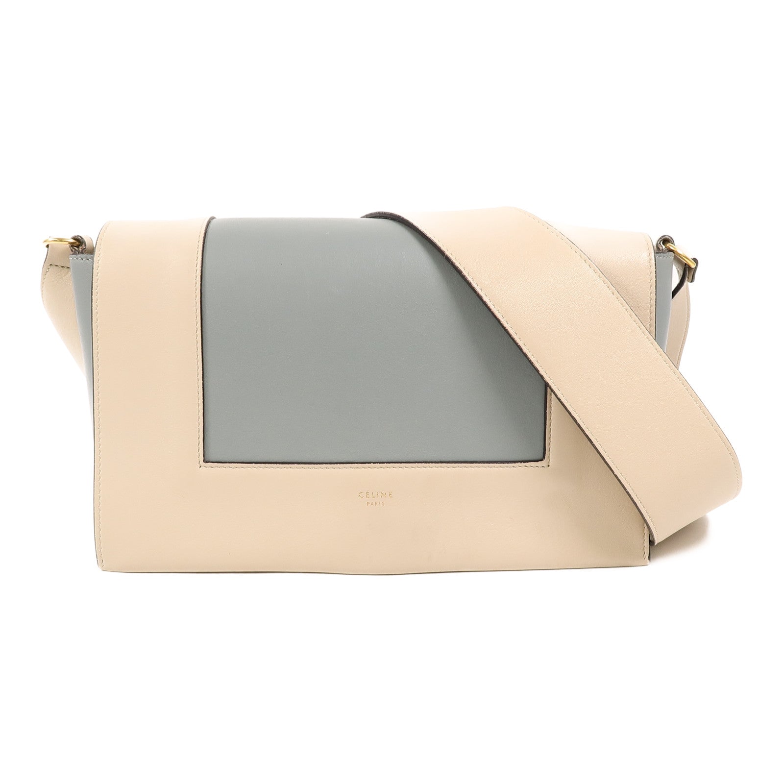 CELINE 牛皮皮革Frame Medium肩背袋