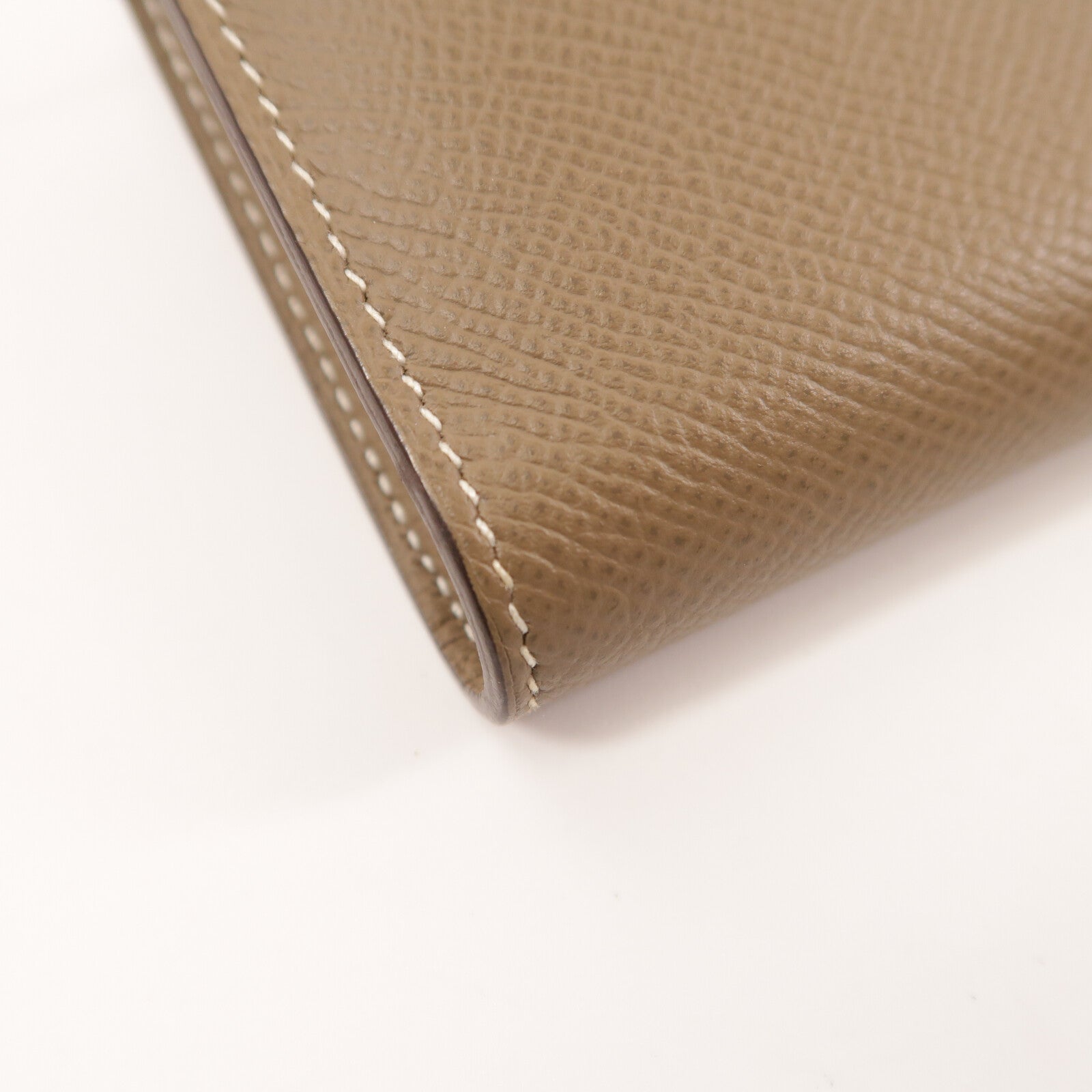 HERMES Epsom皮革Kelly Long Wallet長錢包Etoupe