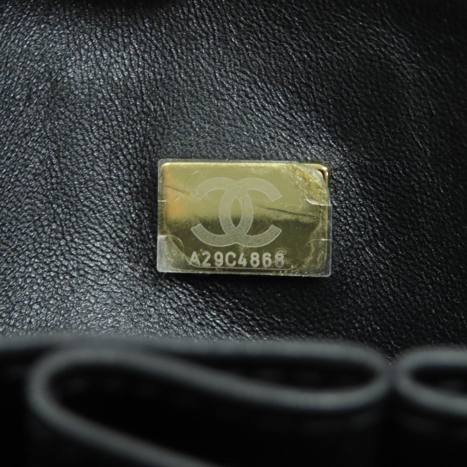 CHANEL 菱格羊皮皮革Classic Flap 25金扣鏈帶肩背袋黑色