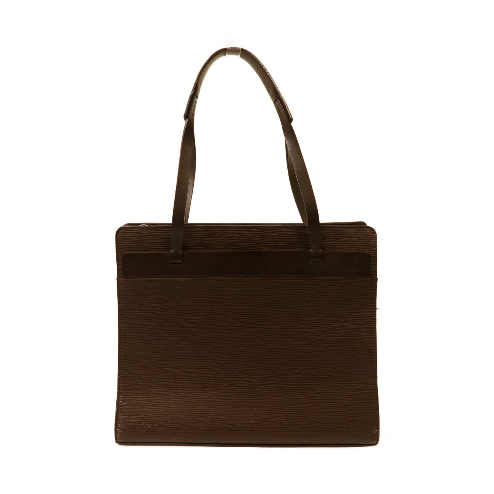 LOUIS VUITTON Epi Croisette PM銀扣肩背袋啡色