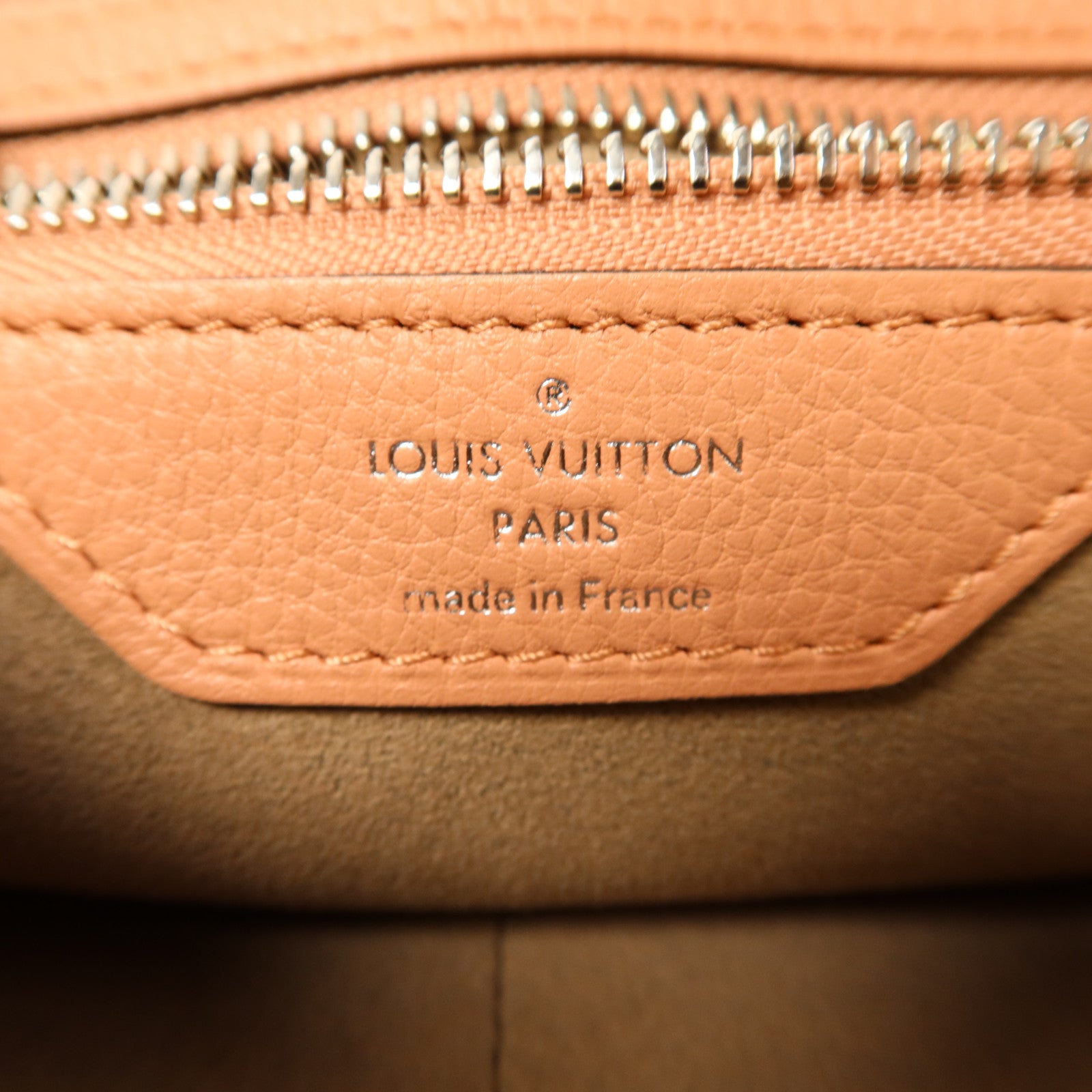 LOUIS VUITTON 牛皮皮革Selene銀扣手挽肩背兩用袋