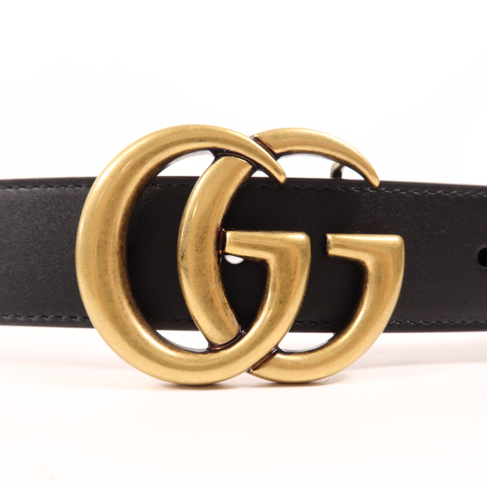 GUCCI 牛皮皮革Belt金扣皮帶