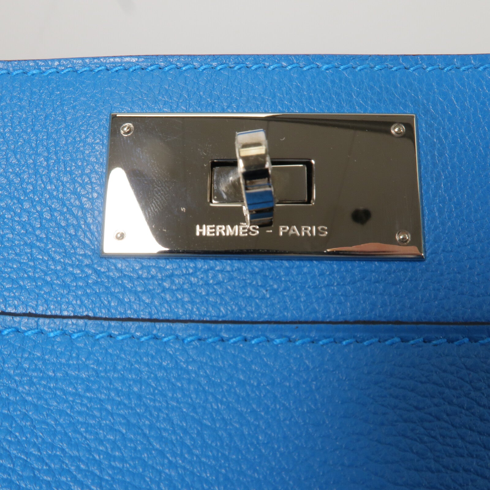 HERMES Evercolor皮革Toolbox 26手挽肩背兩用袋BleuZanzibar/Vertigo