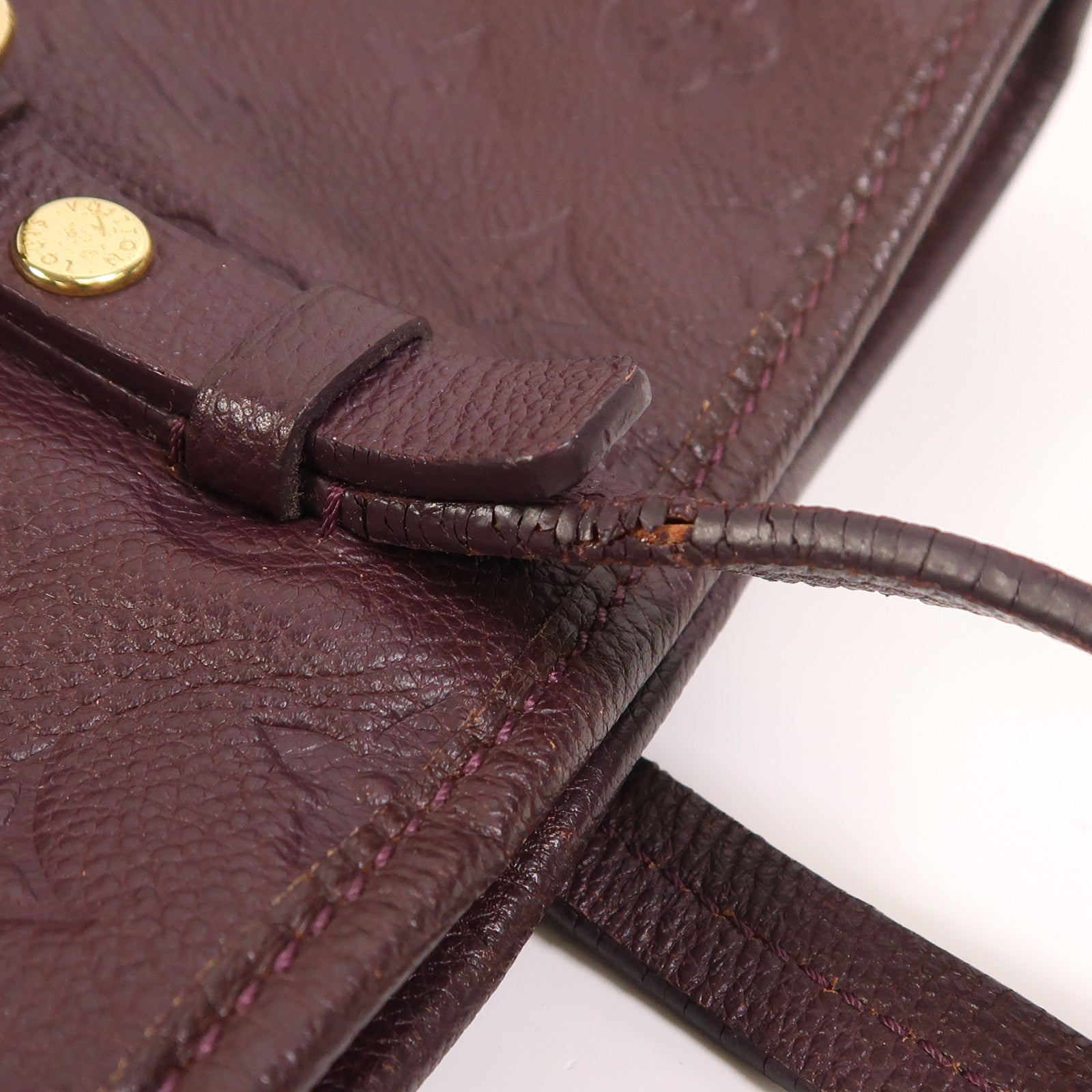 LOUIS VUITTON Monogram Empreinte Citadine PM金扣肩背袋