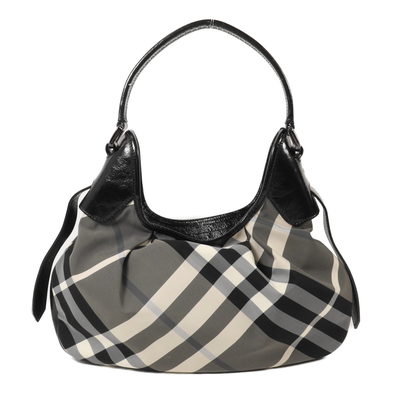 BURBERRY 尼龍/漆皮皮革Hand Bag手挽袋