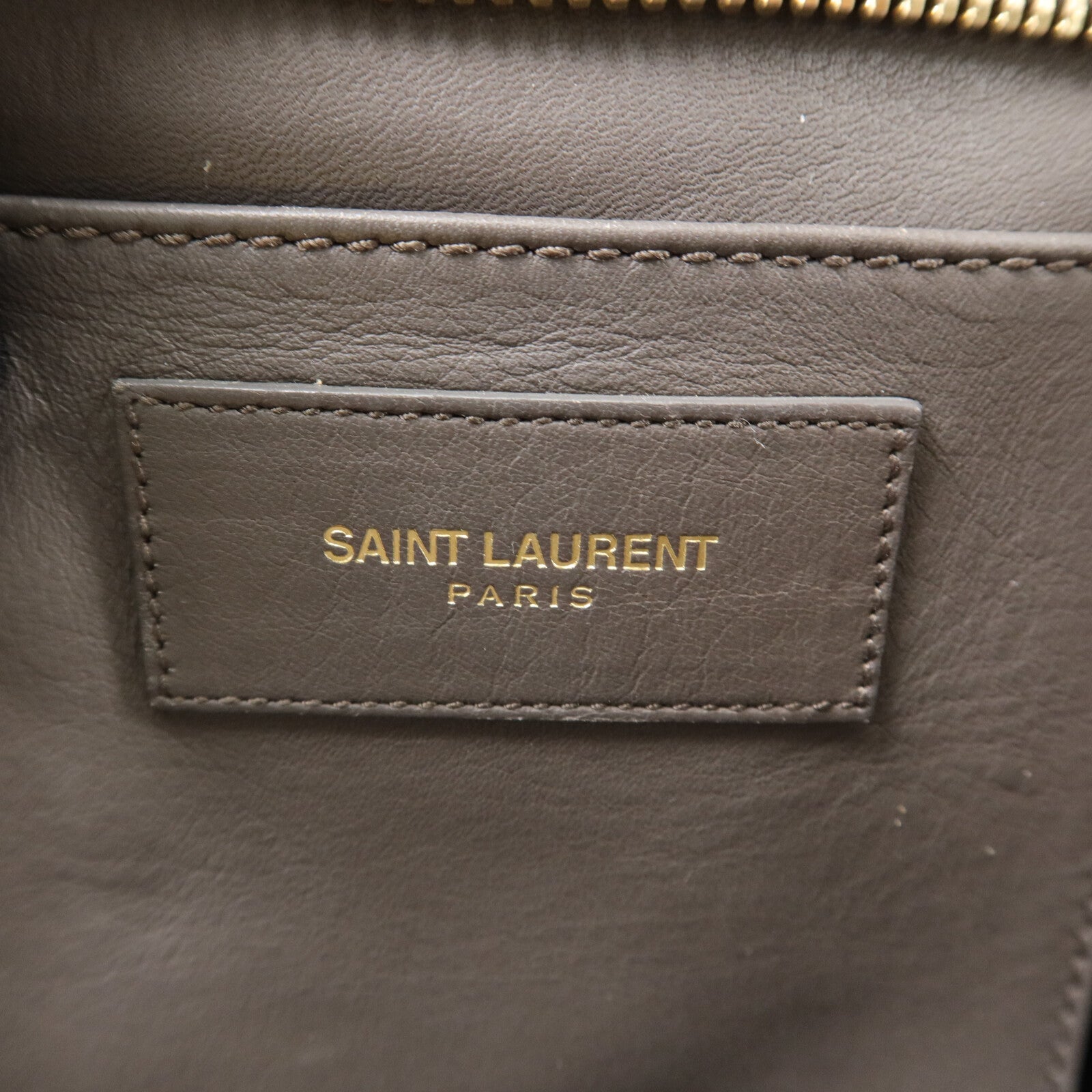 YVES SAINT LAURENT 牛皮皮革Cabas Y手挽肩背兩用袋