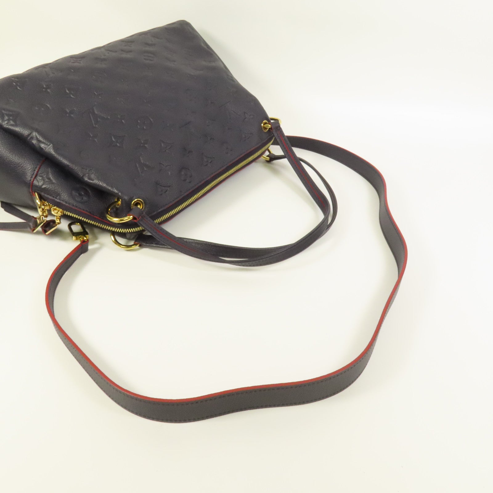 LOUIS VUITTON Monogram Empreinte Ponthieu PM金扣手挽肩背兩用袋