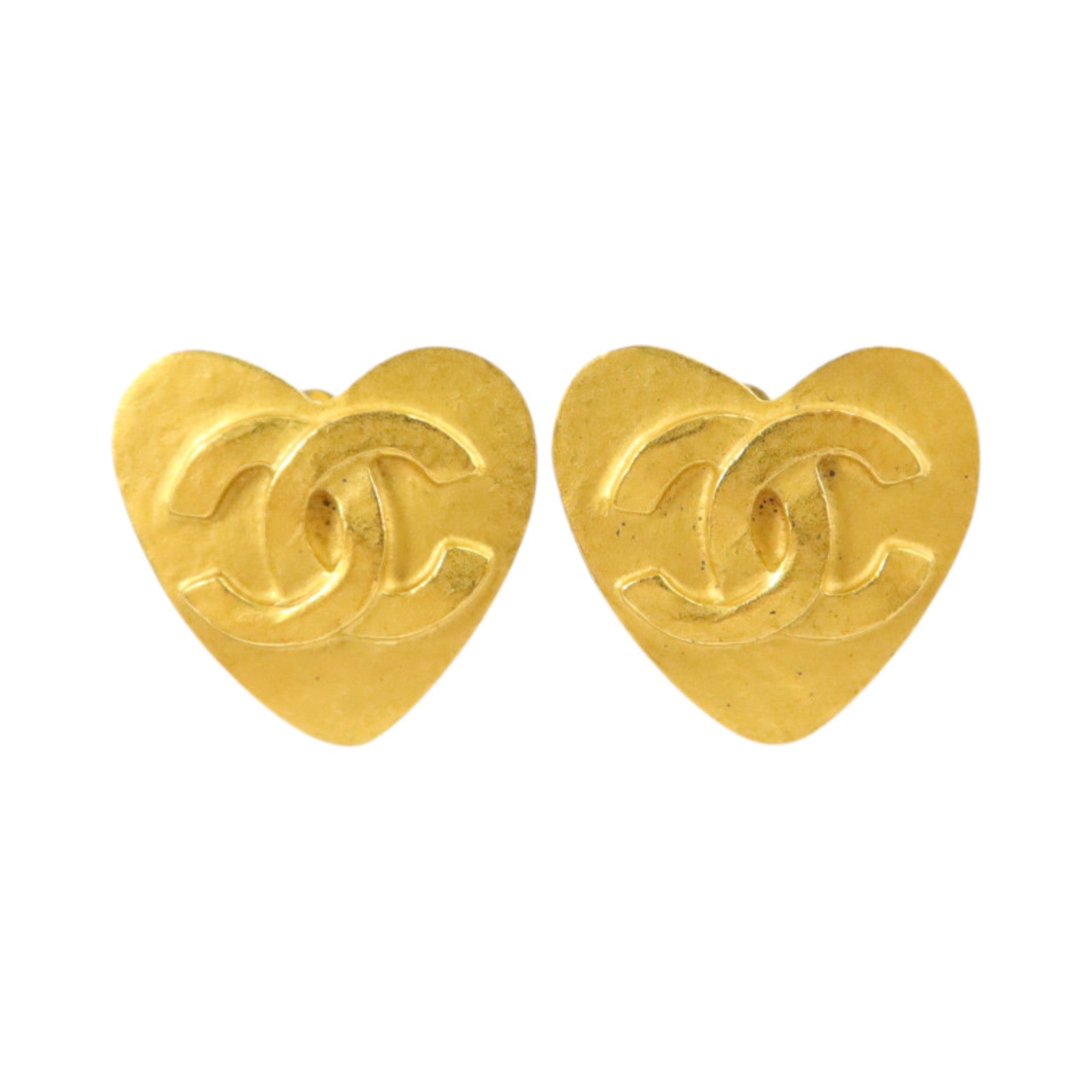CHANEL 金屬Vintage Heart Clip-On Earrings耳環