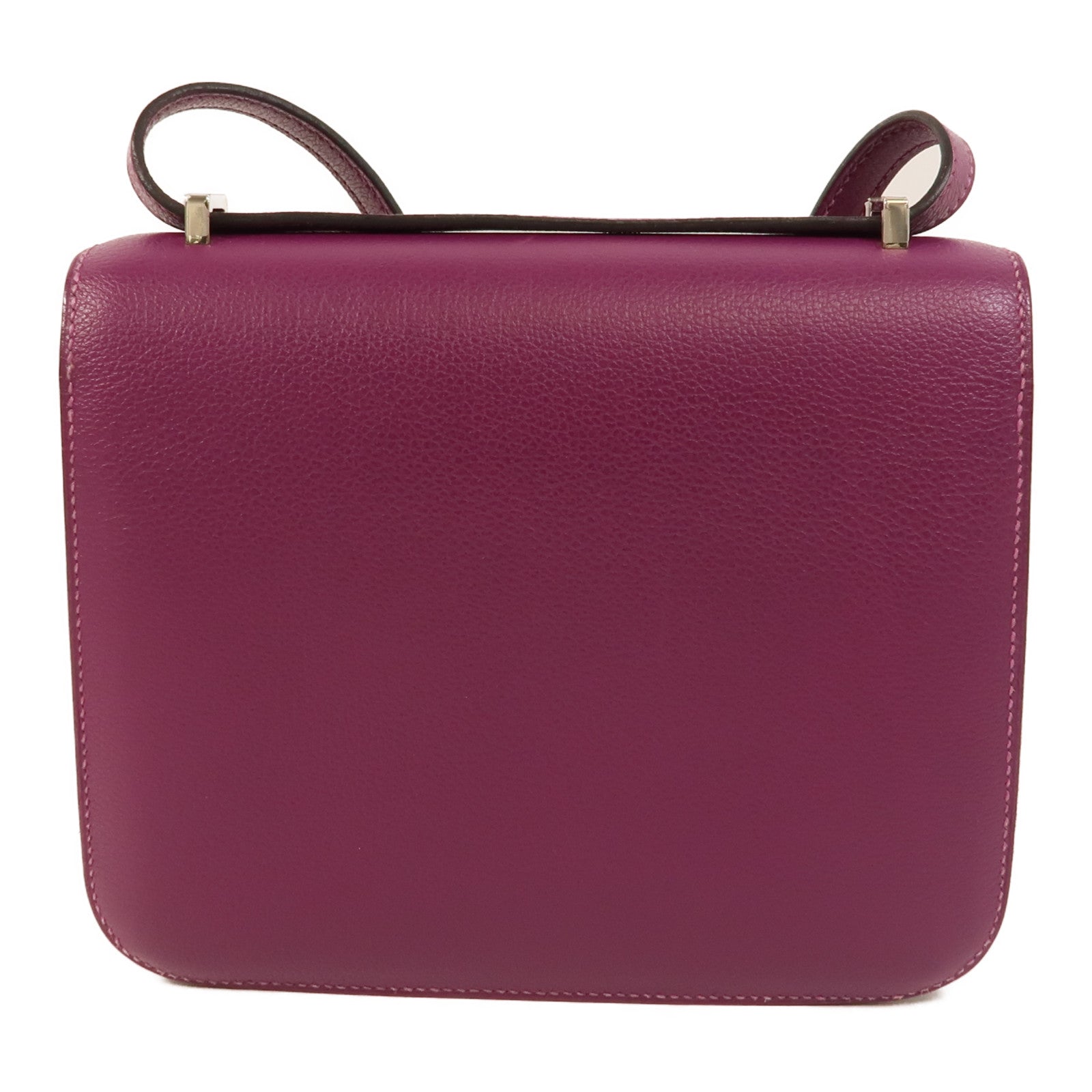 HERMES Evercolor皮革Constance Mini肩背袋Anemone