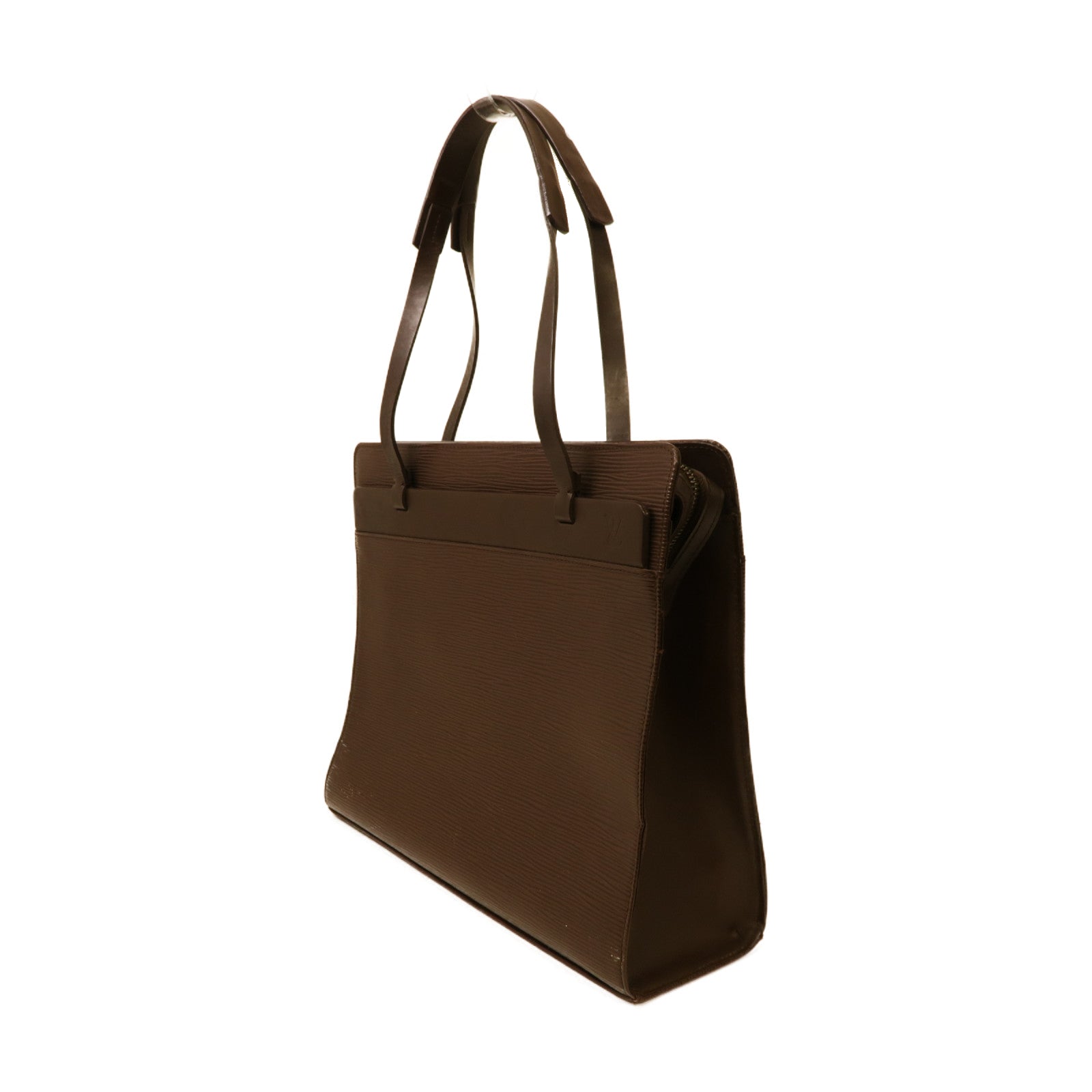 LOUIS VUITTON Epi Croisette PM銀扣肩背袋啡色