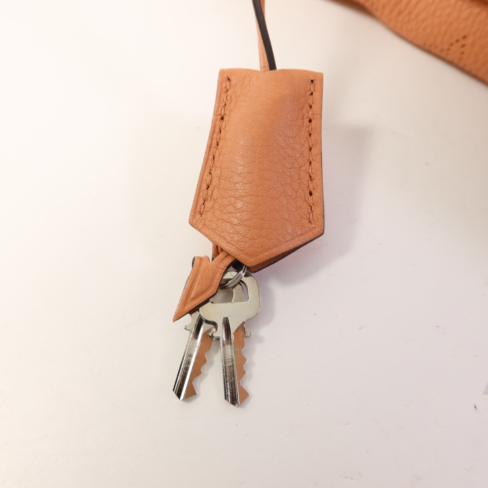 LOUIS VUITTON 牛皮皮革Selene銀扣手挽肩背兩用袋