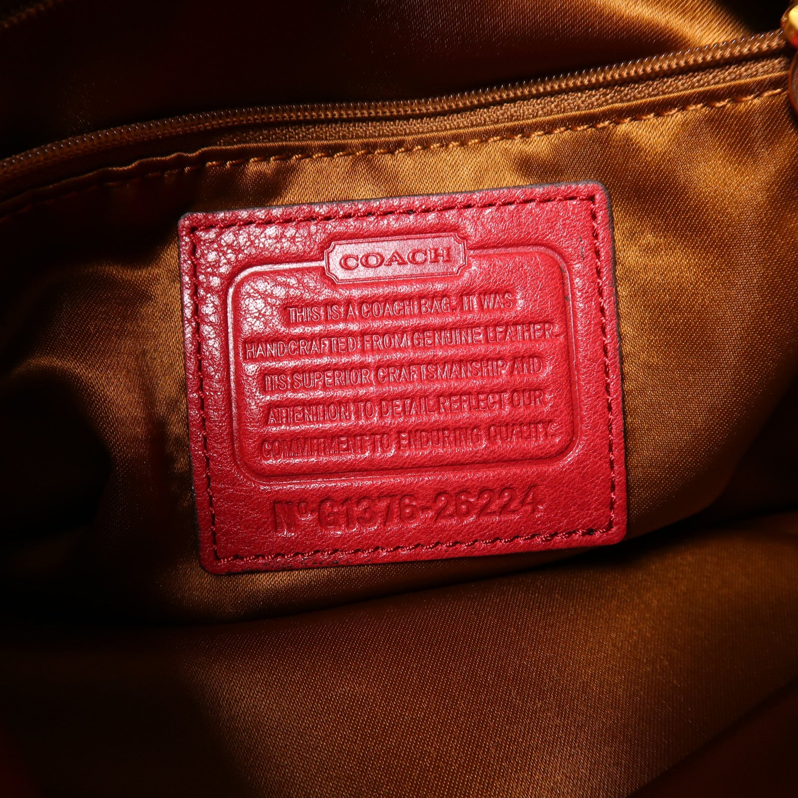 COACH 皮革Shoulder Bag金扣肩背袋