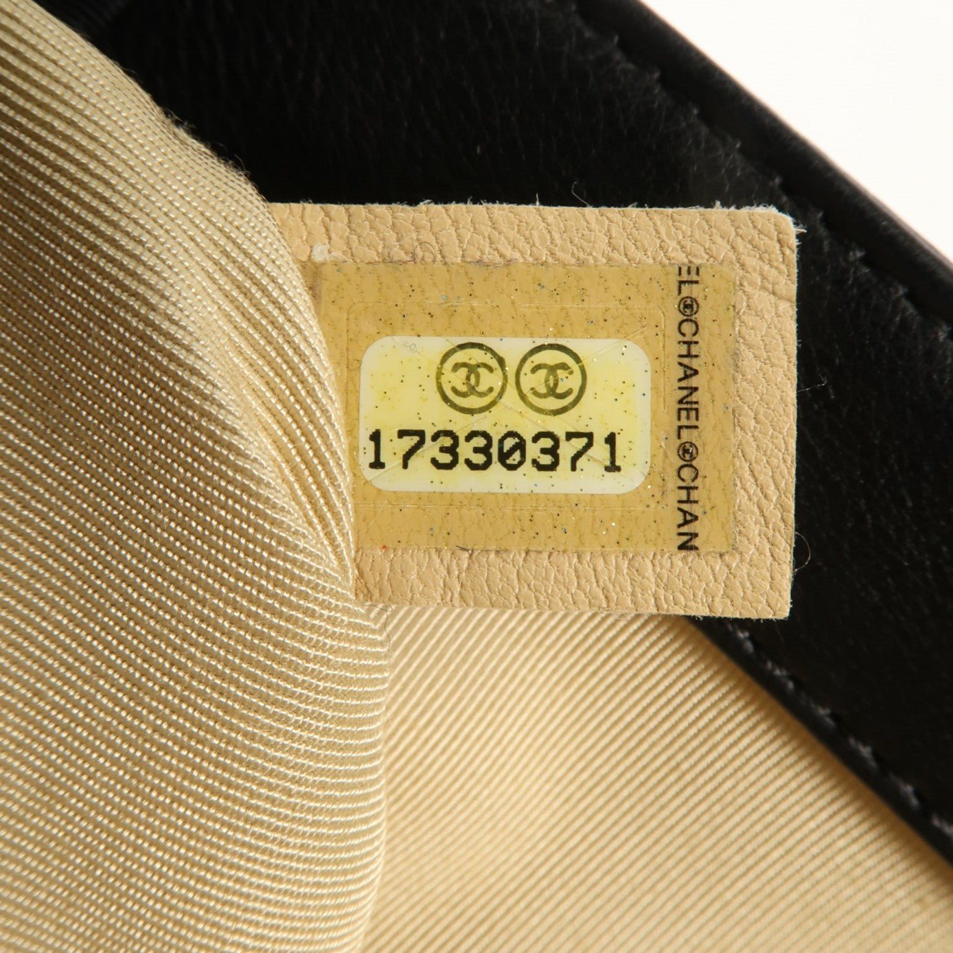 CHANEL 牛皮皮革Chain Shoulder金扣鏈帶肩背袋