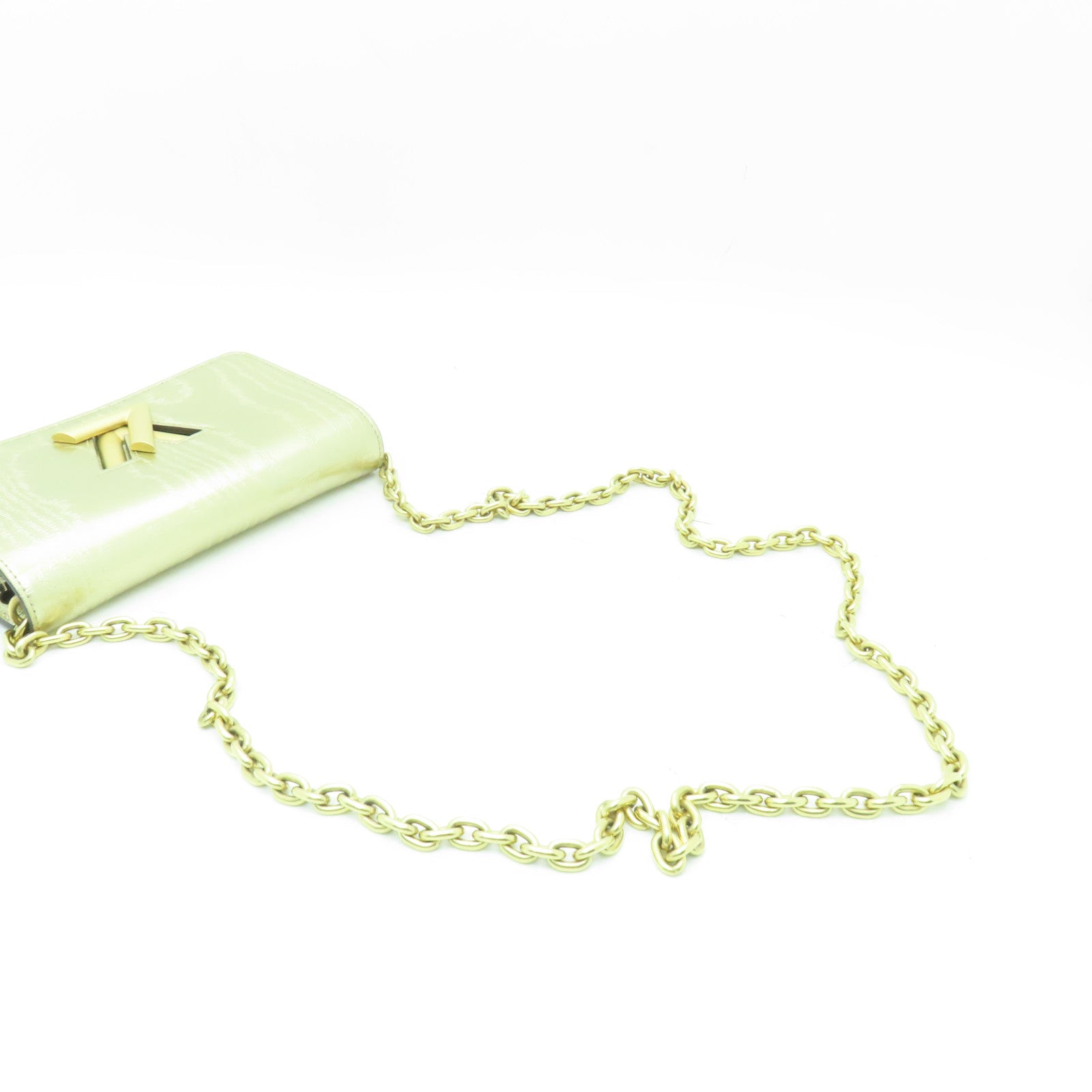 LOUIS VUITTON 【清倉大減價】牛皮皮革Twist Chain Pouch金扣鏈帶肩背袋金色