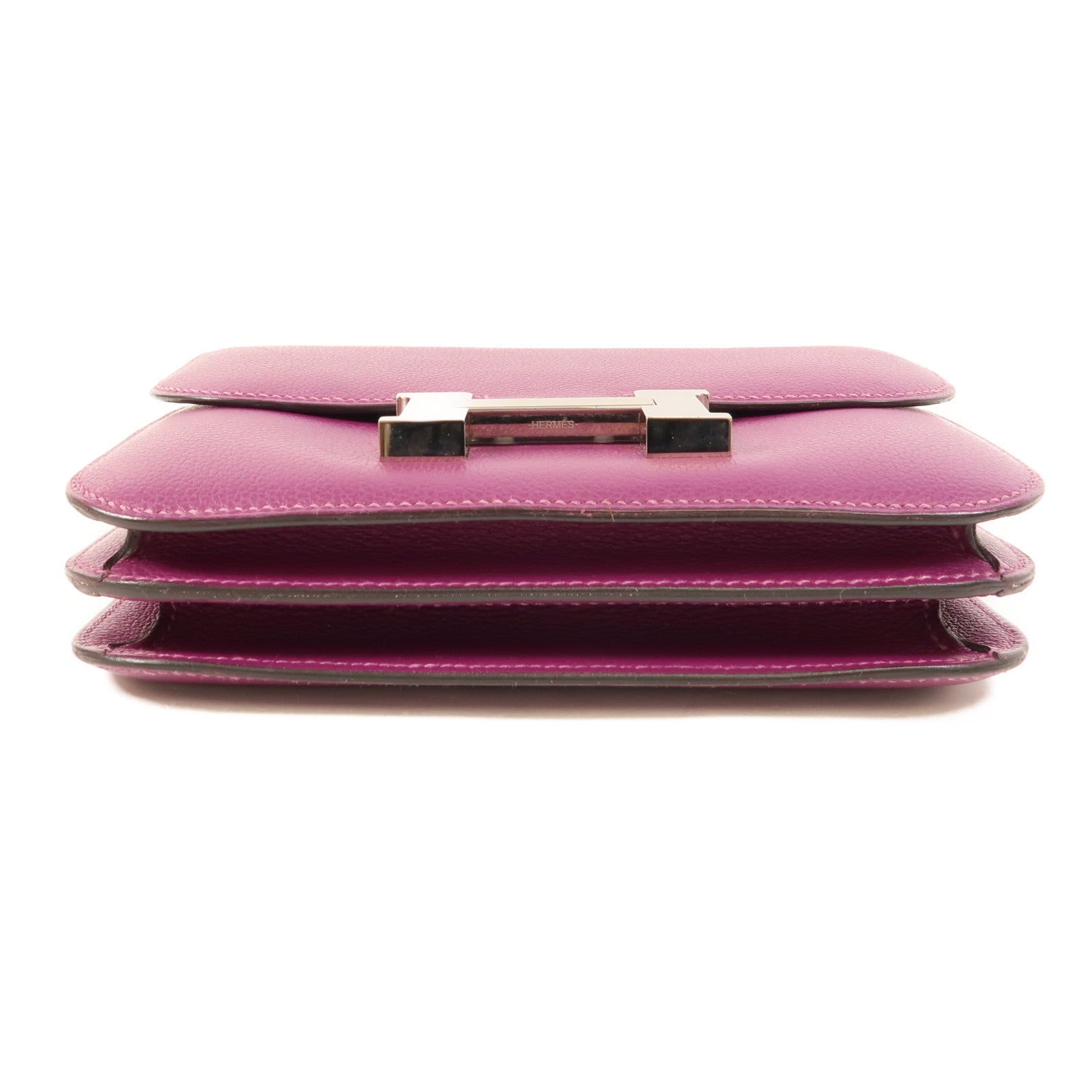 HERMES Evercolor皮革Constance Mini肩背袋Anemone
