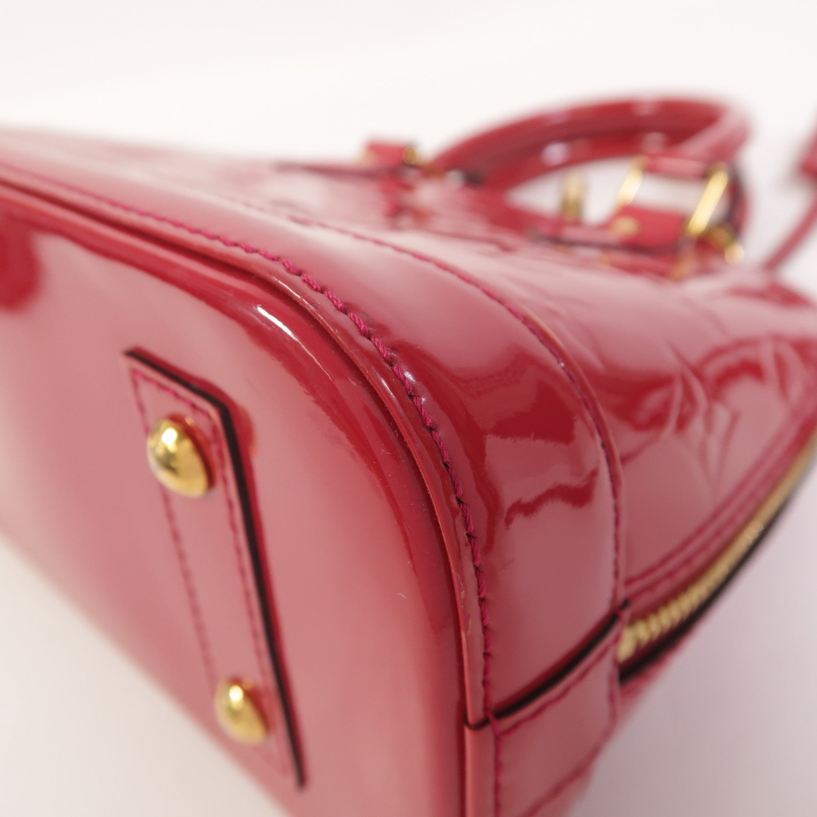 LOUIS VUITTON Monogram Vernis Alma BB手挽肩背兩用袋