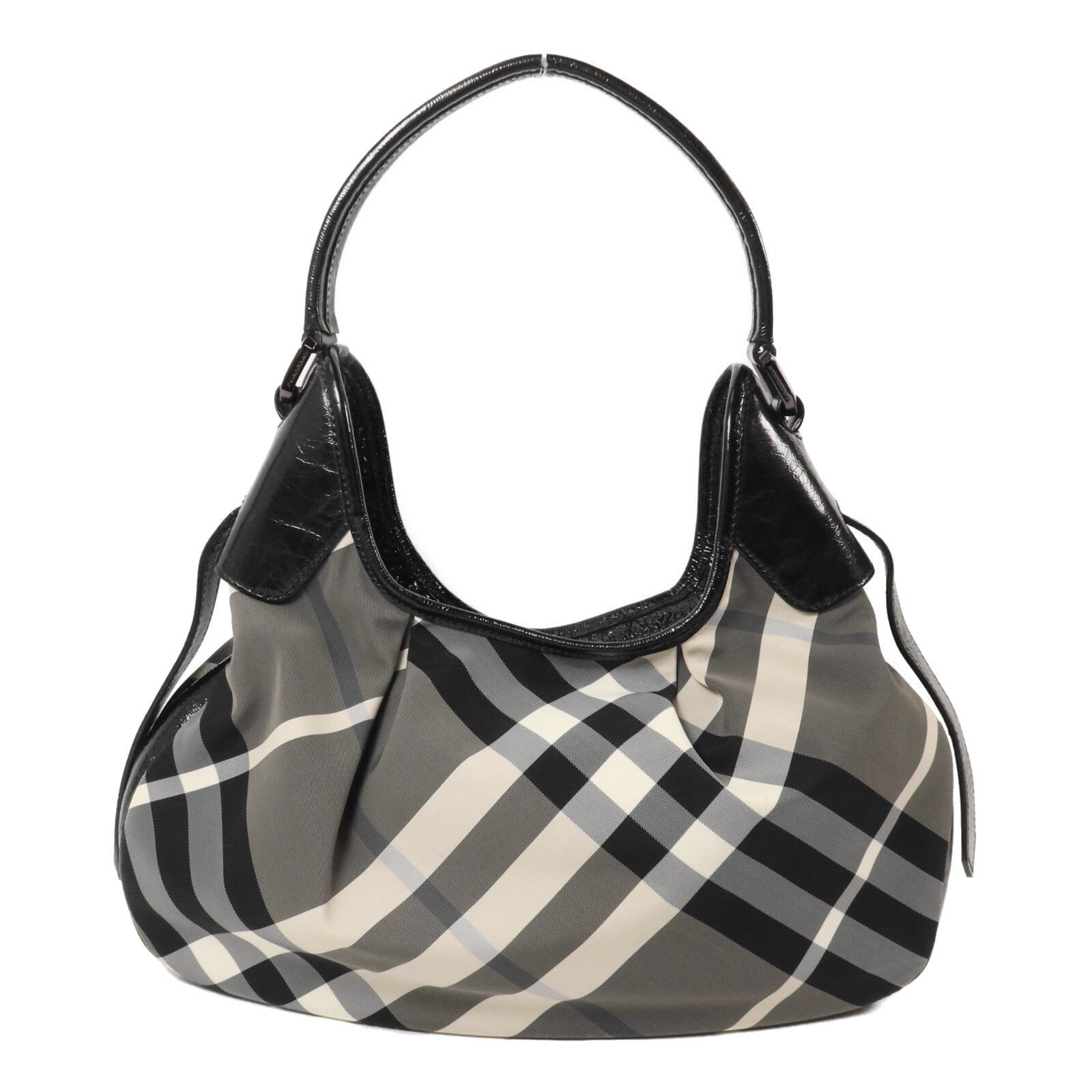 BURBERRY 尼龍/漆皮皮革Hand Bag手挽袋