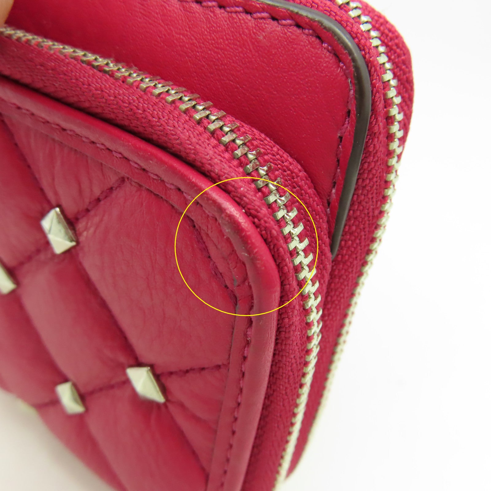 COACH 【激減優惠】牛皮皮革Zipper Long Wallet拉鏈長錢包酒紅色