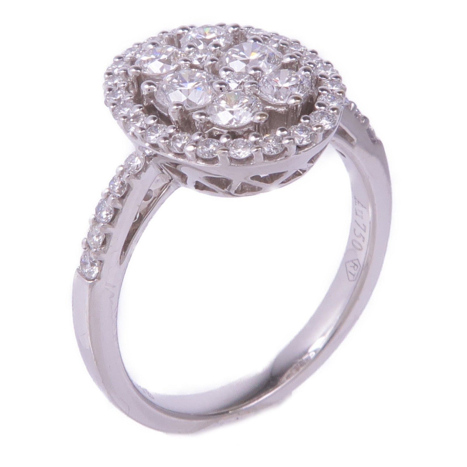JEWELRY 【激減優惠】18K白金Diamond Ring鑽石戒指US#6.25
