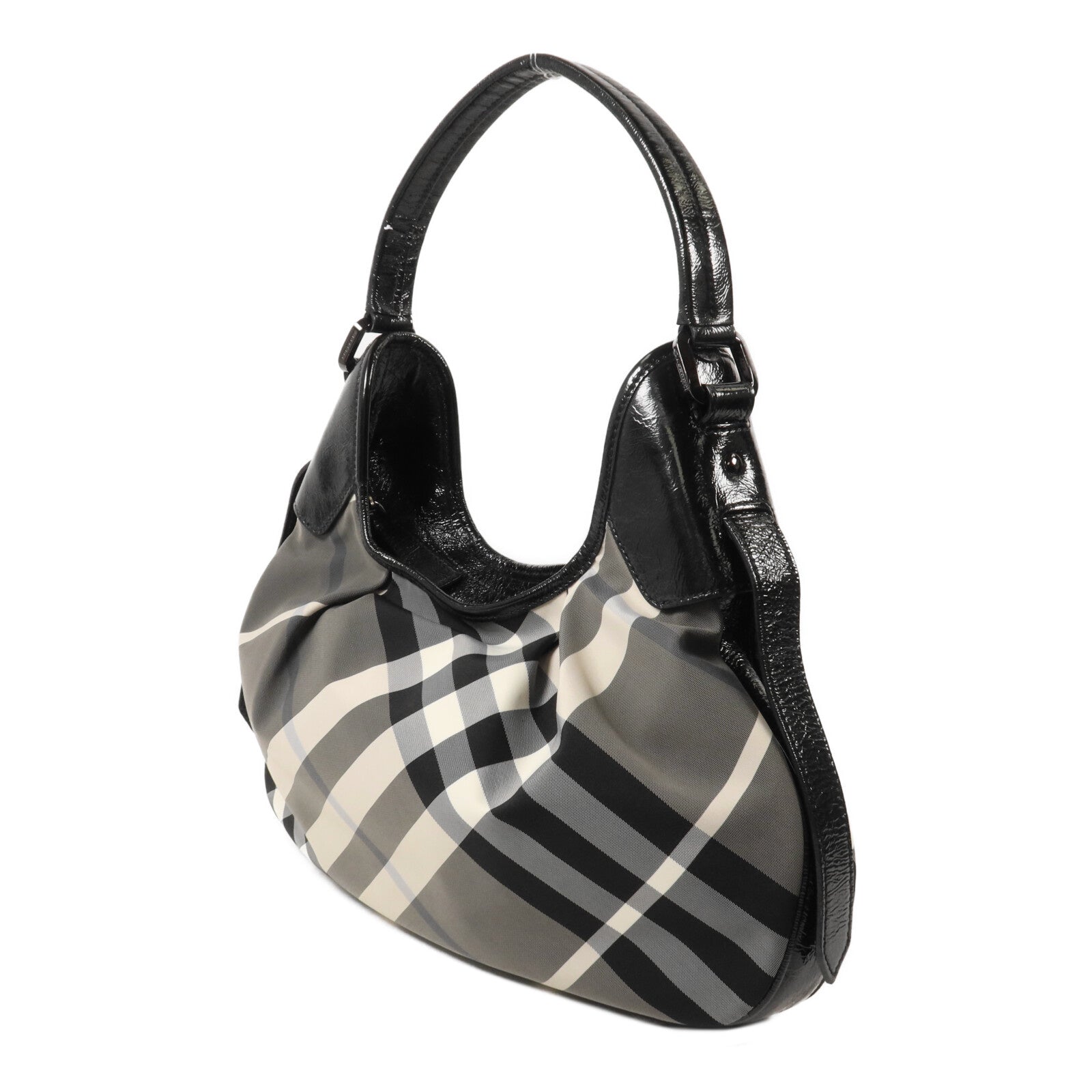 BURBERRY 尼龍/漆皮皮革Hand Bag手挽袋