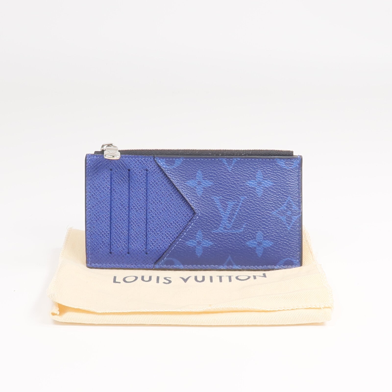 LOUIS VUITTON Taigarama Coin Card Holder銀扣零錢包/套