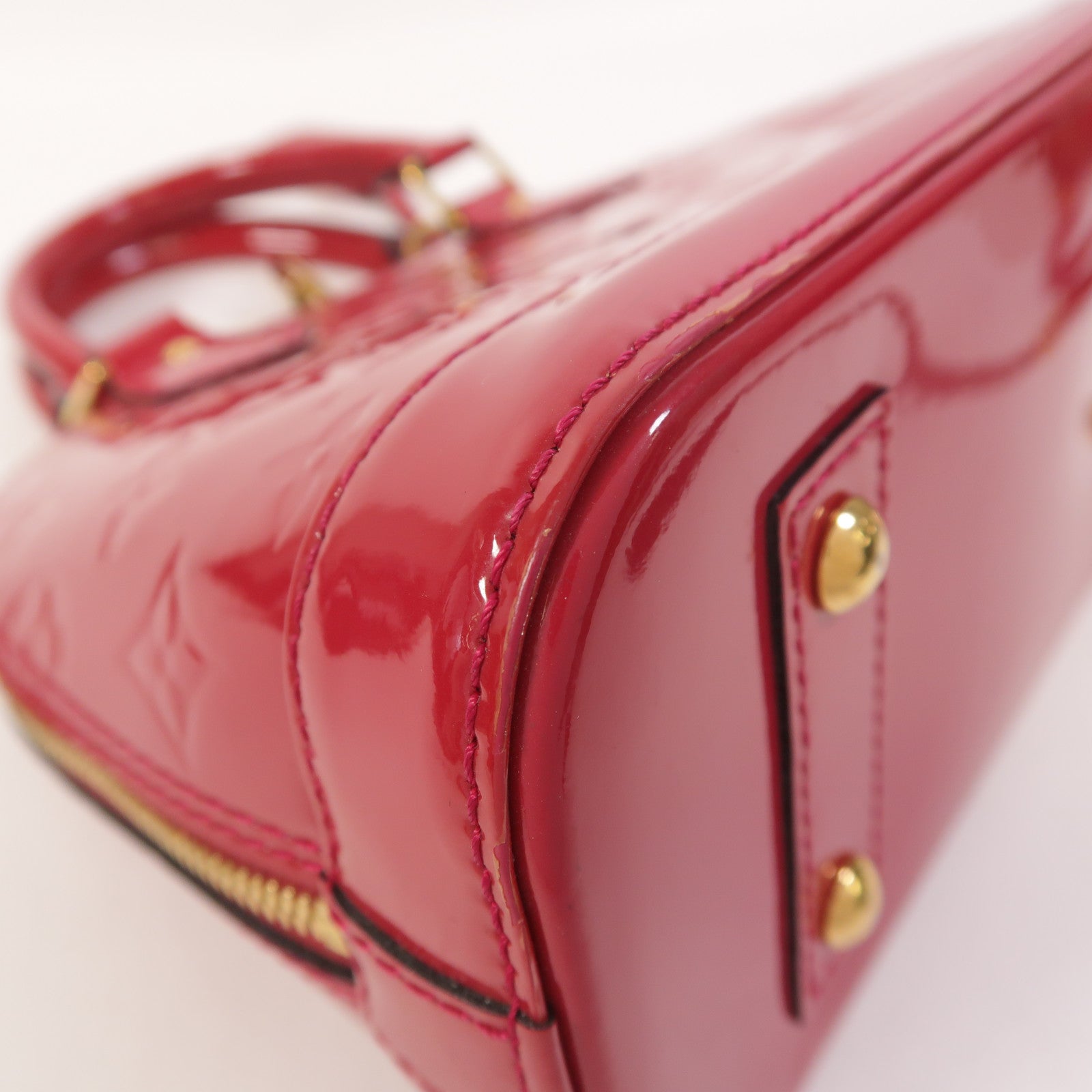LOUIS VUITTON Monogram Vernis Alma BB手挽肩背兩用袋