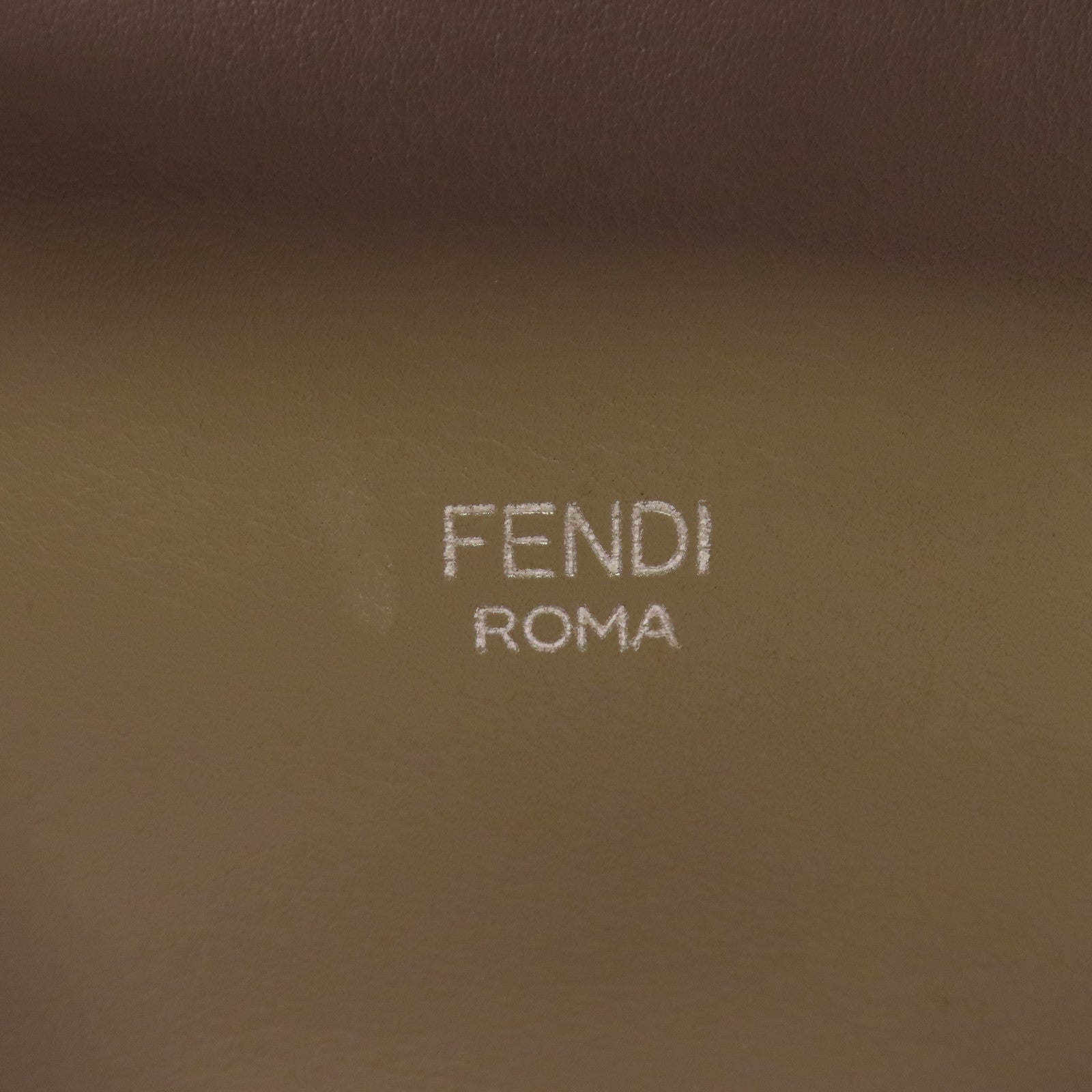 FENDI 牛皮皮革By The Way Mini 2Way Shoulder Bag銀扣手挽肩背兩用袋灰色