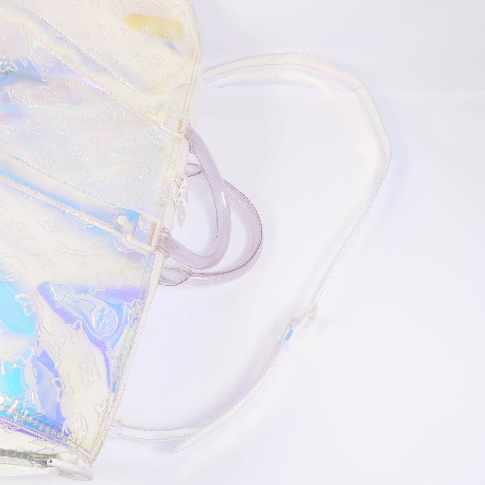 LOUIS VUITTON Monogram Prism Keepall Bandouliere 50手挽肩背兩用袋